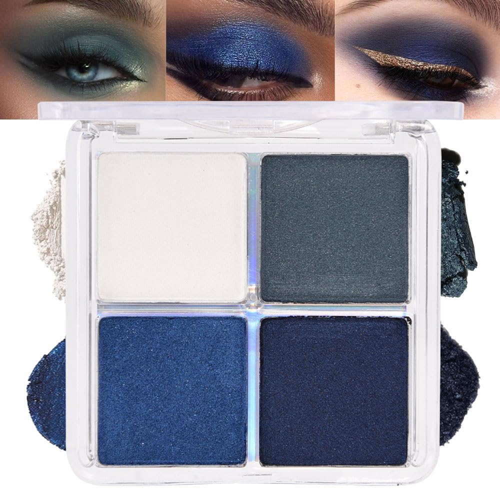 Eye Shadow Palette for Older Women - 6 Colors, High Pigment, Mini Travel Size | Green Eyes, Nude Pink, Rose Gold
