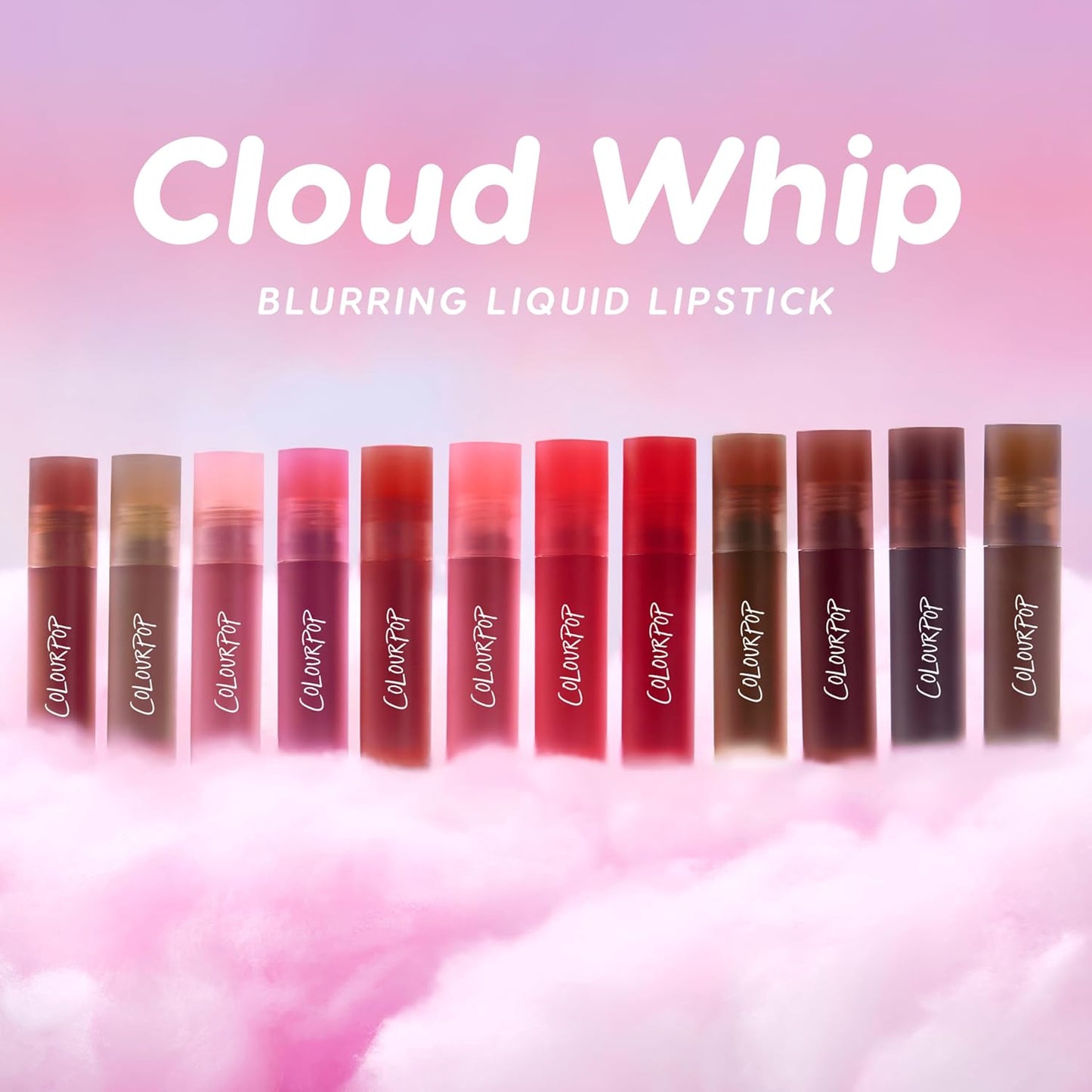 Colourpop Cloud Whip Liquid Lipstick - Blurring Soft Finish Lip Color Infused with Marshmallow & Hyaluronic Acid | Pretty Aura (0.12 Fl oz)