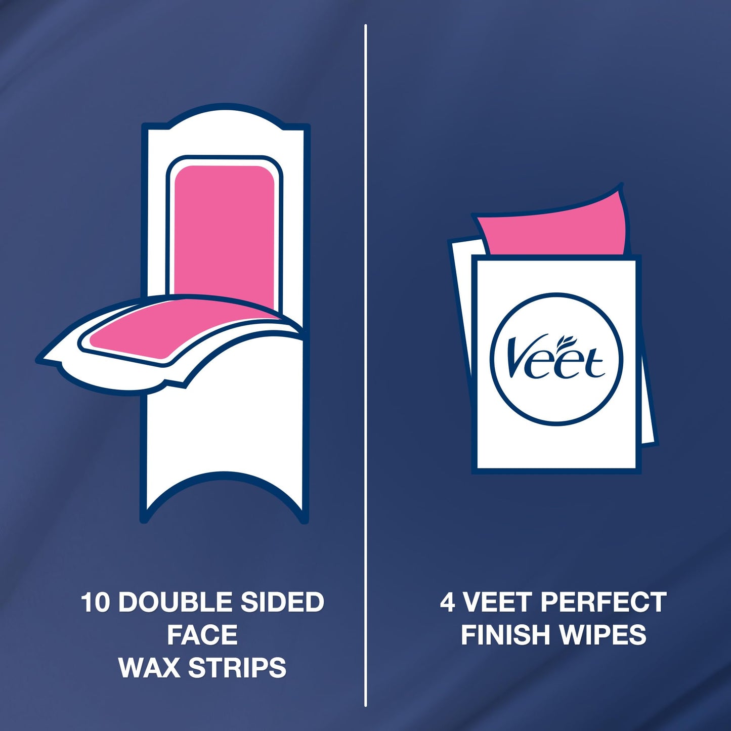 Veet Face Cold Wax Strips for Normal Skin, Pack of 20