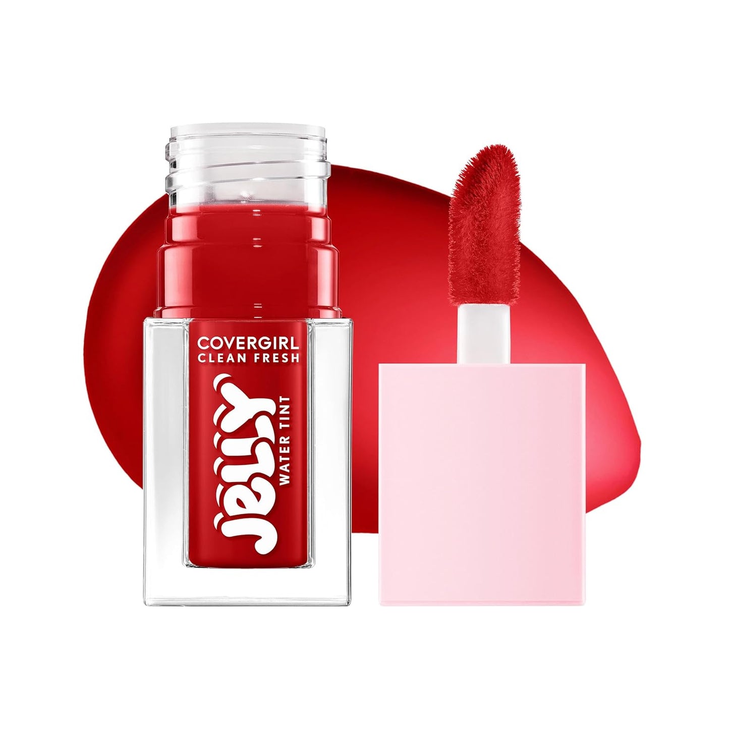 COVERGIRL Clean Fresh Jelly Water Tint | Hydrating Lip & Cheek Tint - 20 Cherry Burst (Cherry Red)