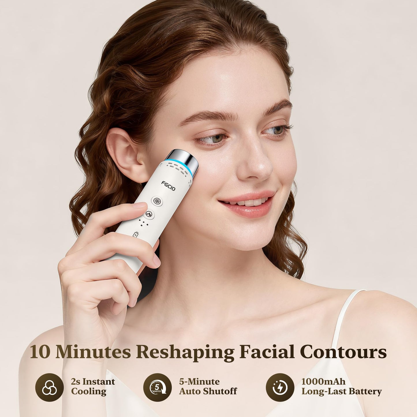 FGCIO Beauty Wand for Eye and Face, Cold and Hot Skincare Depuffing Wand, Massager for Eye Puffiness, Dark Circles and Skin Radiance, Eye Care Tool for Women