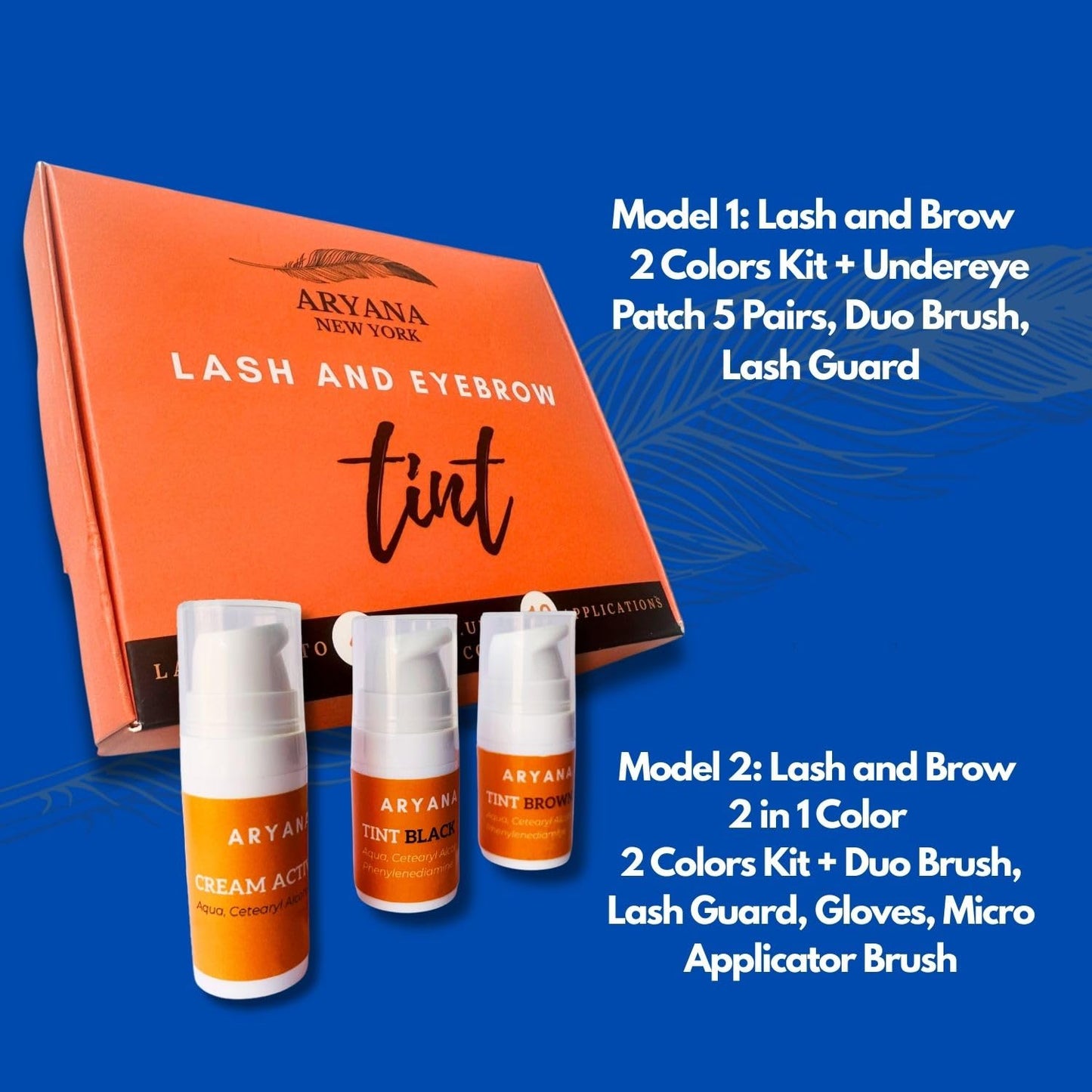 Lash and Brow Kit - Up to 10 Applications | Black & Brown with Brow Brush