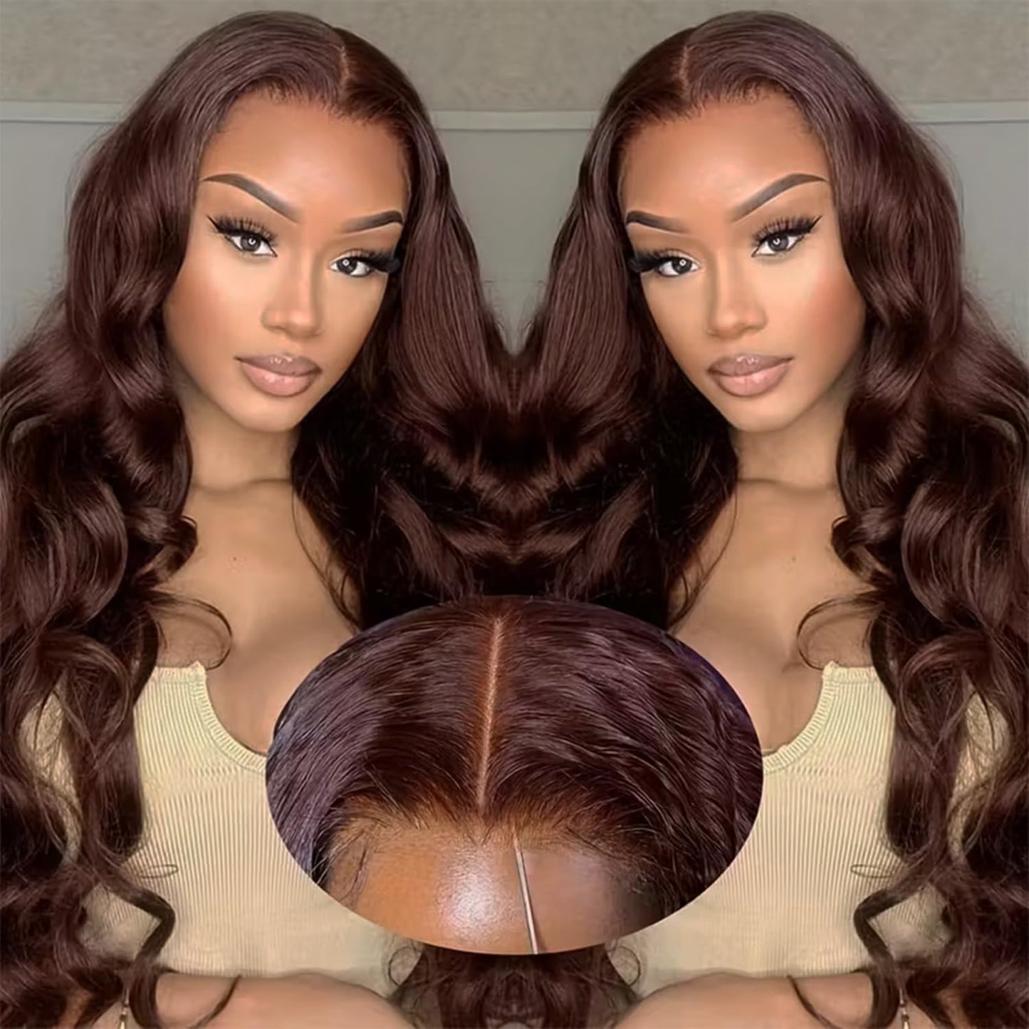 30 Inch Body Wave Lace Front Wig - Glueless Pre-Cut Highlight Ombre 1B/30 | 220% Density for Women