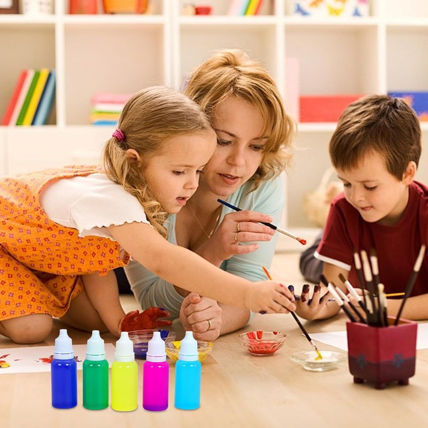 15ml Plastic Dropper Bottles - 5 Pack Small Squeeze Bottles with Funnel for Oil & Liquid Storage