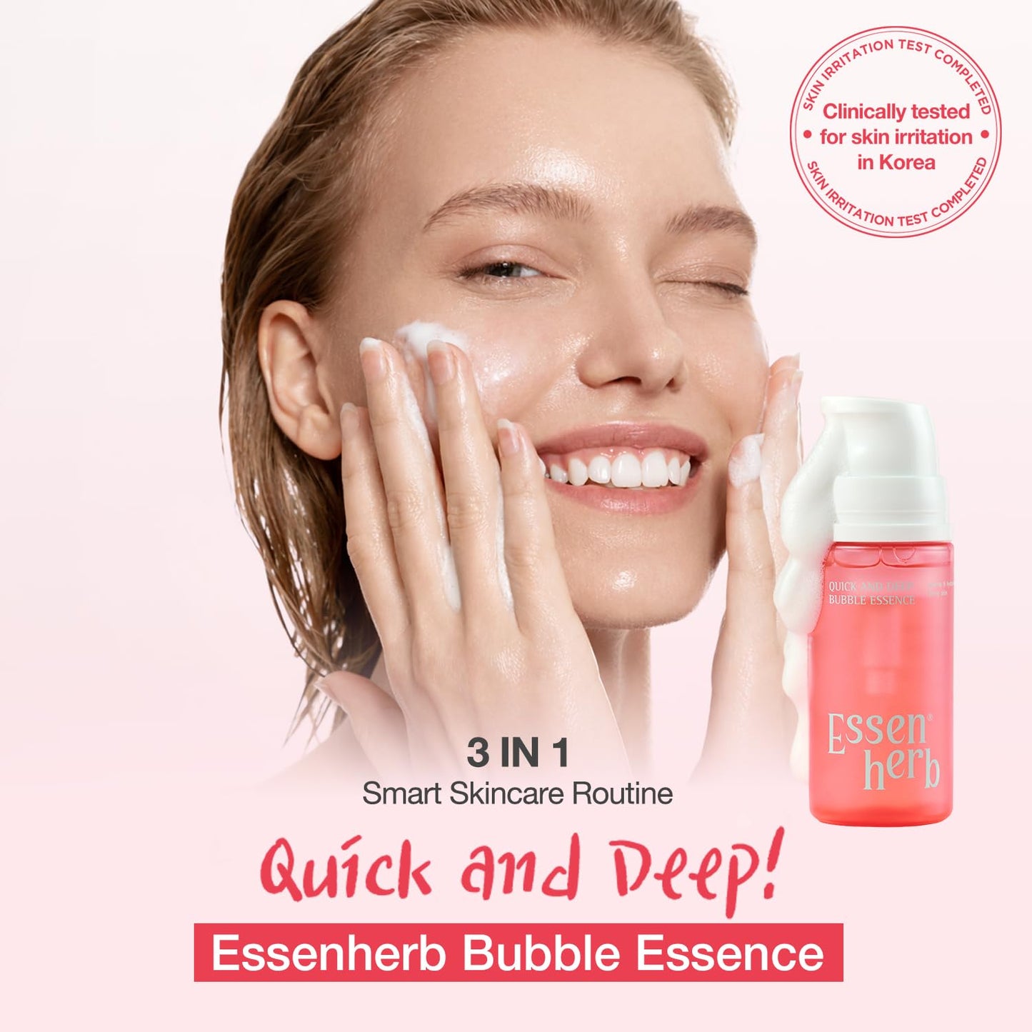 Quick & Deep Bubble Serum - 3-in-1 Collagen Skincare Formula for Radiant Skin | Hydrating Micro-Bubble, 3.28 fl oz