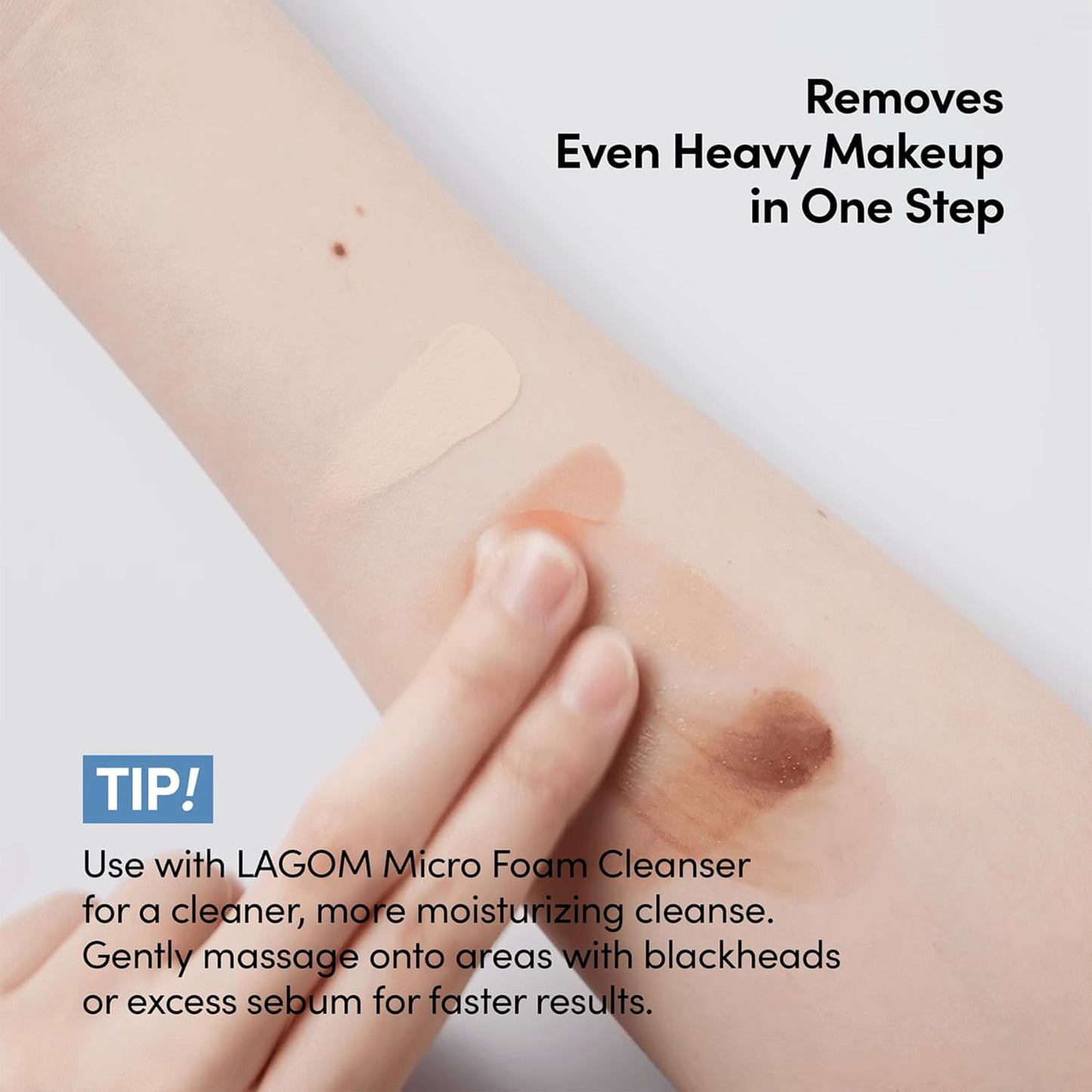 LAGOM Micro Pore Cleansing Oil - Daily Lightweight Makeup Remover | Korean Skincare 6.76 Fl Oz