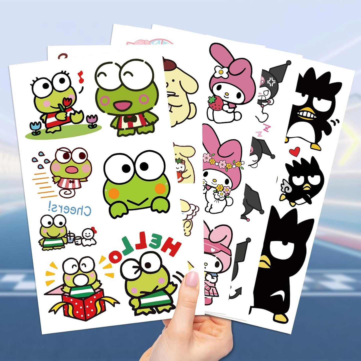 My Melody Temporary Tattoos & Face Stickers - Cute Cartoon Characters | Party Favors & Makeup Decor