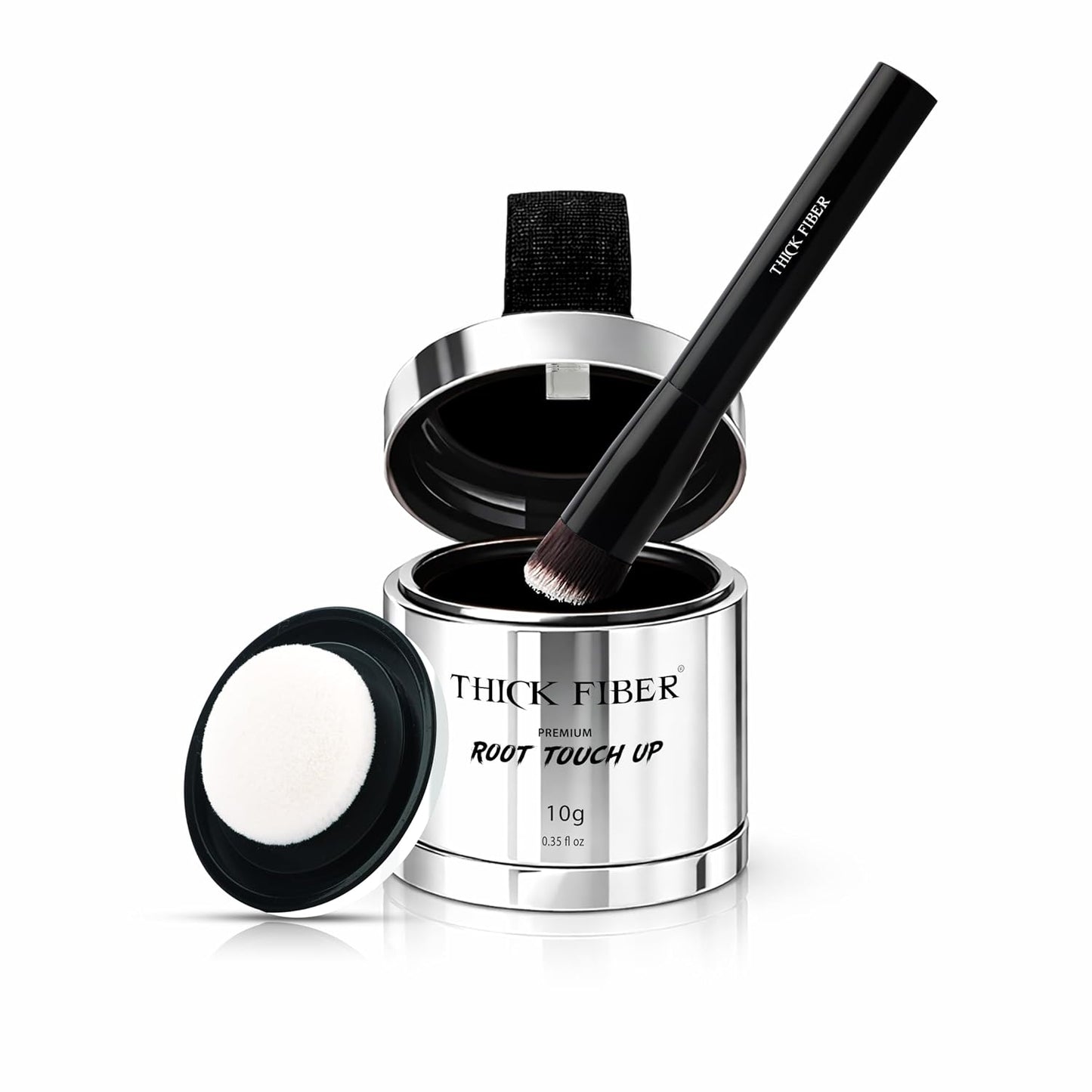 Root Touch Up Set - Water & Sweat Resistant Hair Loss Concealer for Thinning Hair | Auburn Hairline Powder & Brush
