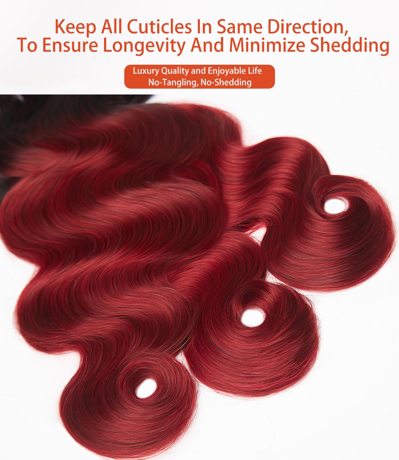 MLIP Body Wave Bundles Human Hair, 100% Raw Indian Hair, Full & Thick, No Tangle No Shedding, Silky Soft After Multiple Washes, Lasts 3X Longer, 1B99J Color, Single Bundle 24 Inch