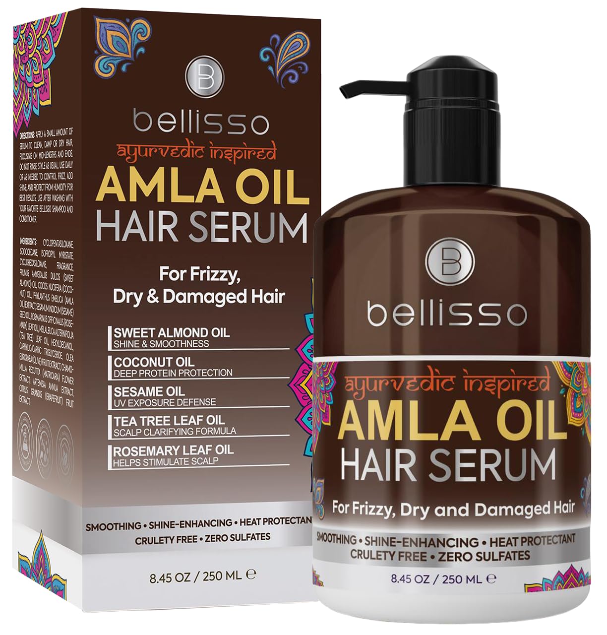 Keratin Hair Serum - Heat Protection & Anti-Frizz Treatment | Smoothing Oil for Damaged Hair