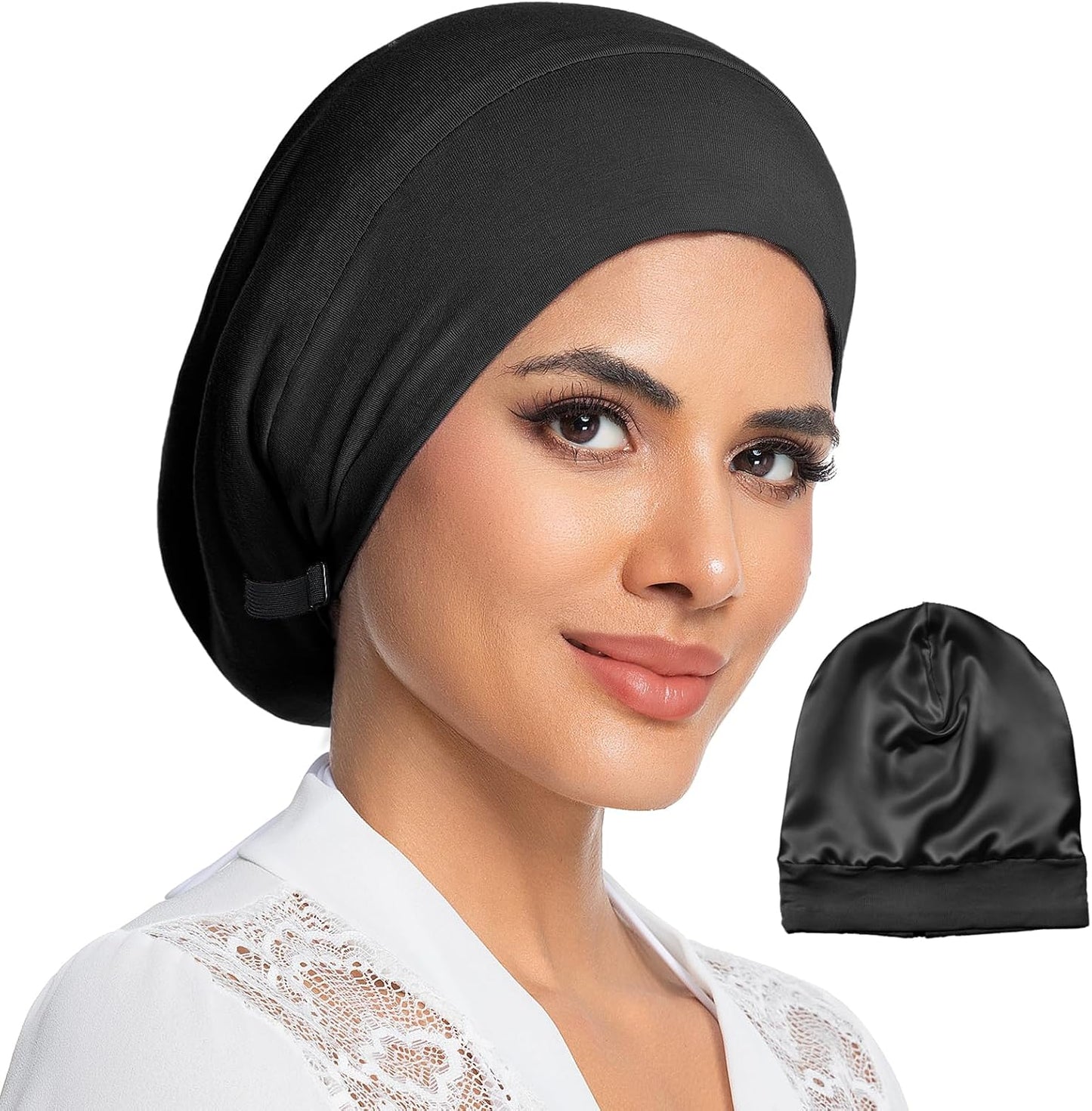 Mulberry Silk Lined Bonnet for Women - Adjustable Anti-Frizz Hair Wrap | Perfect for Braids & Natural Hair