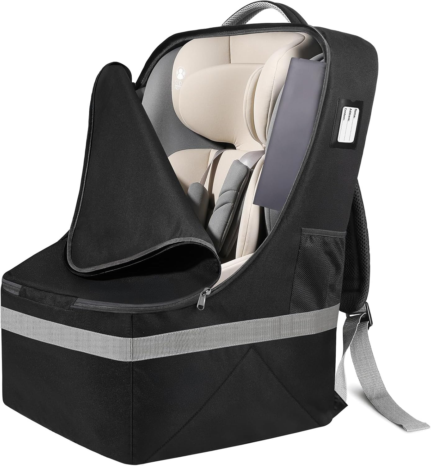Car Seat Travel Bag for Airplane - Fits All Car Seats, Infant Carriers & Booster Seats | Essential Airplane Travel Gear