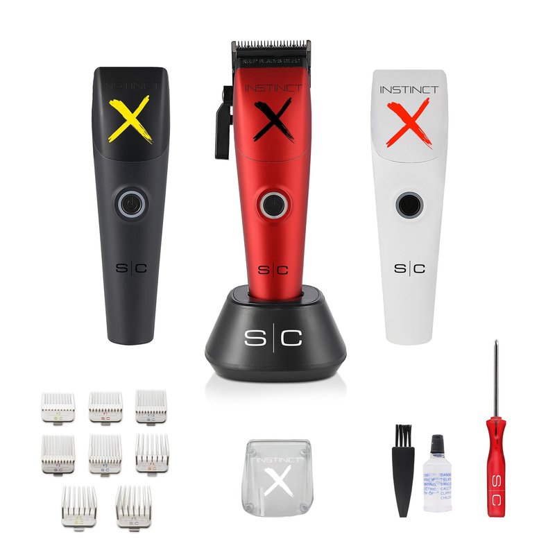 Stylecraft Instinct-X Cordless Hair Clipper Professional Vector Motor with Intuitive Torque Control, 3 Modular Lids