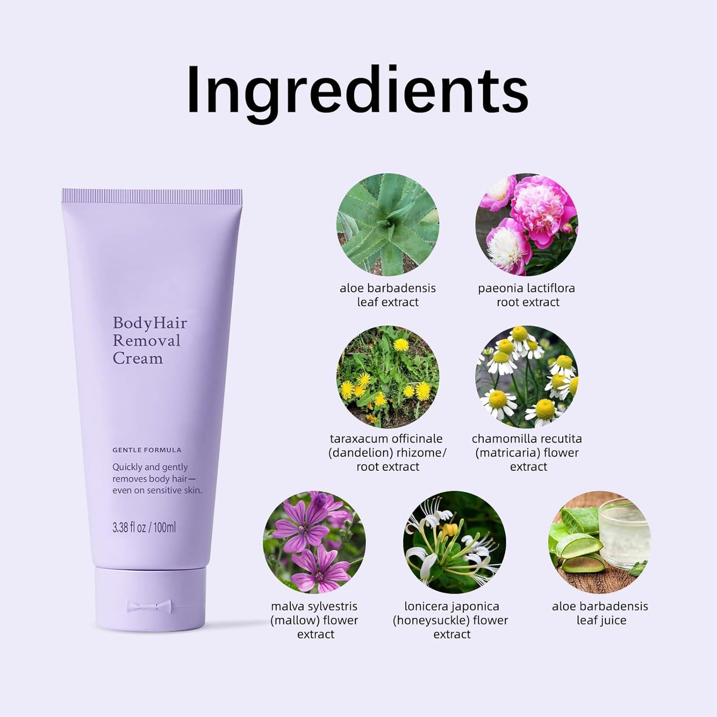 Hair Removal Cream for Women - Painless Depilatory Cream for Legs, Arms, Underarms & Bikini Line | 200ml