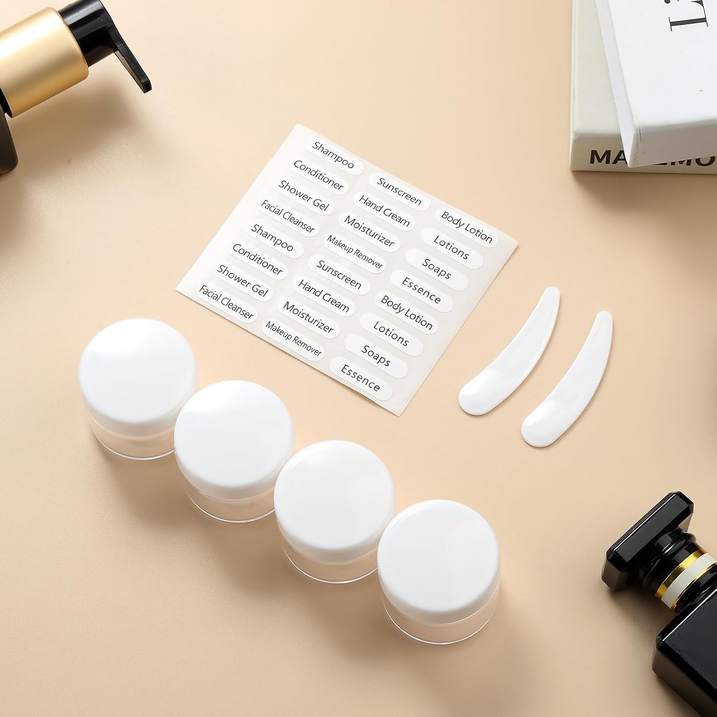Travel Bottles for Toiletries - 16 Pack Silicone Containers | 6oz Leak-Proof Shampoo & Conditioner Set