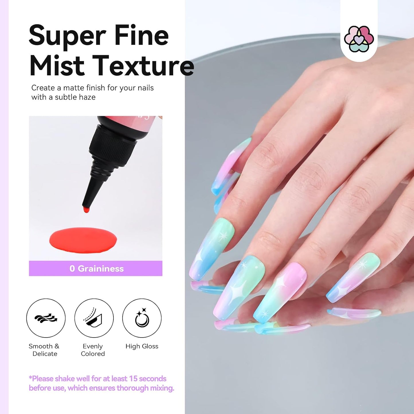 SAVILAND Airbrush Gel Nail Polish Set - Hema-Free, 30ML, Cool & Warm Colors | Non-Acetone Stencils for DIY Nail Art