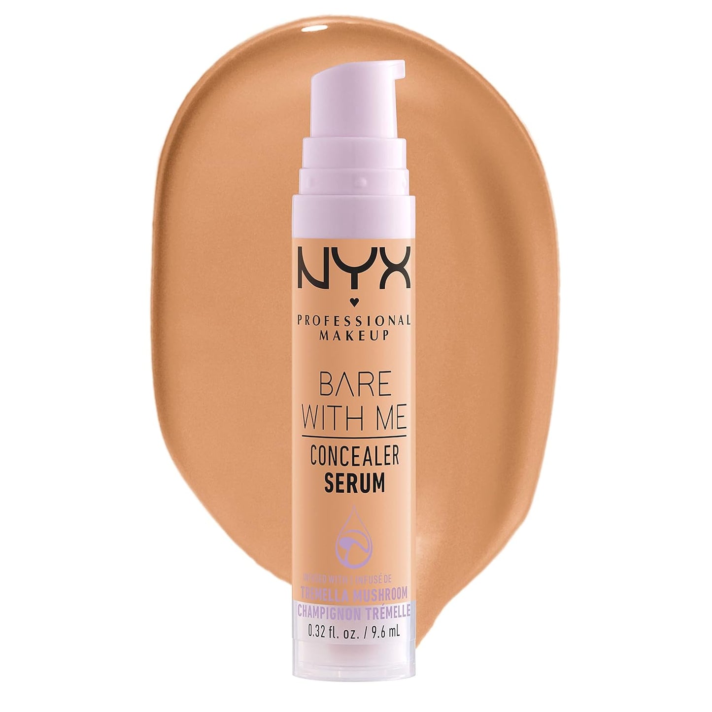 NYX Bare With Me Concealer Serum - 24Hr Hydration Makeup for Flawless Skin | Light Shade