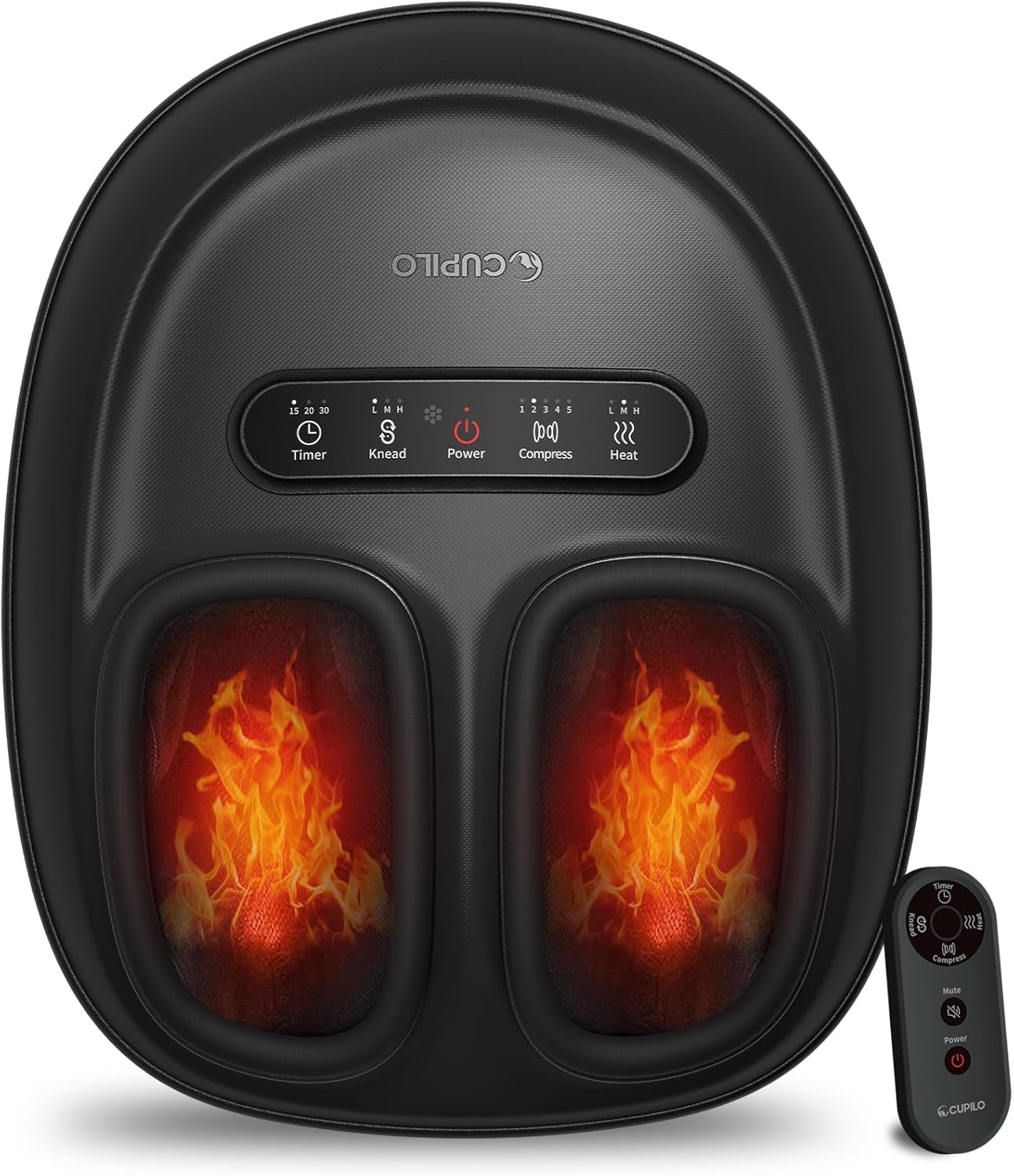 Foot Massager for Neuropathy & Plantar Fasciitis Relief - Shiatsu with Heat & Remote Control | Perfect Gift for Dad