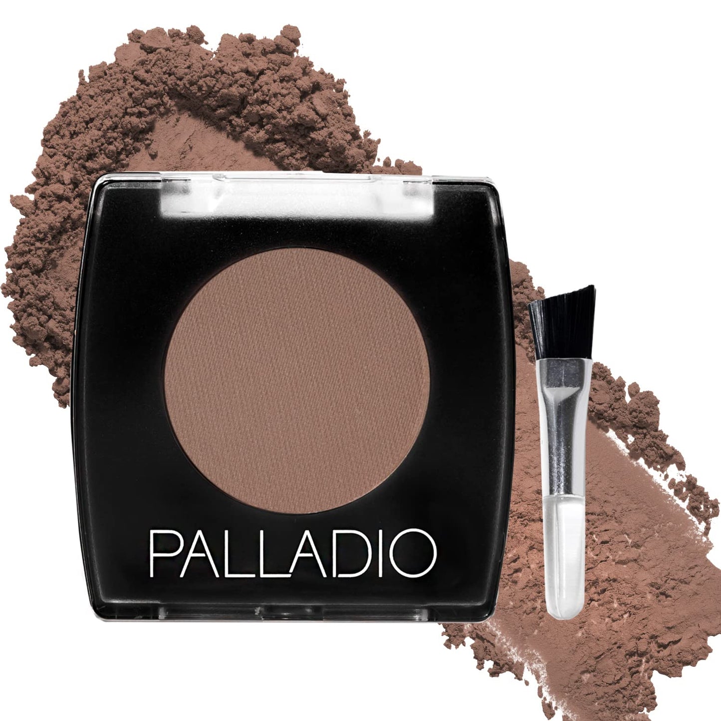 Palladio Brow Powder - Natural Eyebrow Powder with Jojoba Oil & Shea Butter | Auburn, Travel-Friendly Size with Applicator Brush