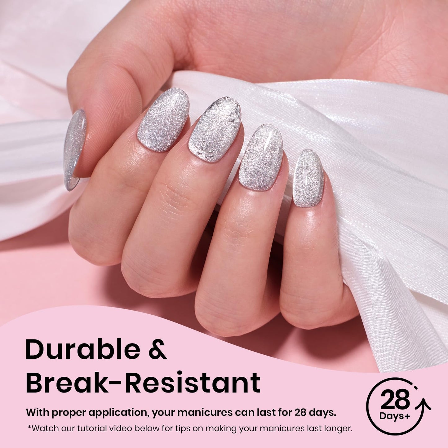 Beetles Gel Nail Tips Etch-X- Oval Short, 384pcs 12 Sizes, Pre-Etched Half Matte Full Cover Soft Gel Nail Tips, Press on False Nail Extension Acrylic Fake Nails, Easy DIY Salon Art