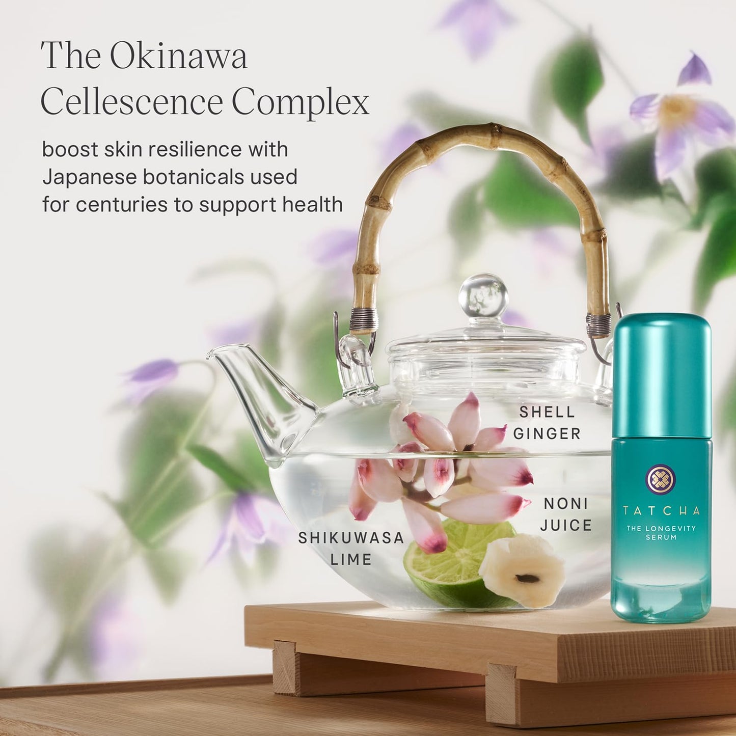TATCHA The Longevity Serum | Skin Strengthening Treatment | Delays Visible Signs of Aging & Boost Cellular Resilience with Okinawa Cellescence Complex, Bio-Active Lipids, and Pro-AHA Prebiotic