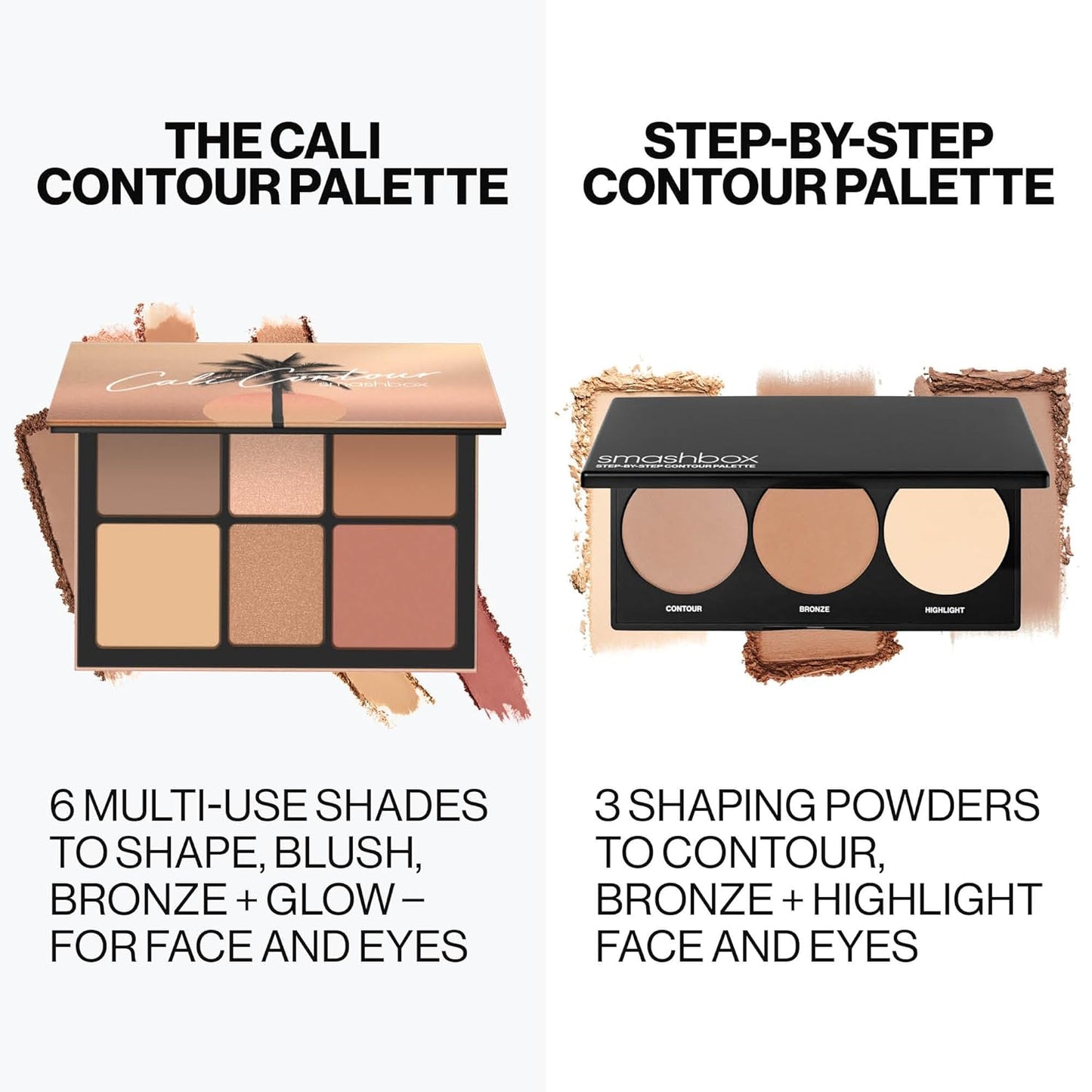 Cali Contour Palette - Six-Shade Contour Kit with Highlighter, Bronzer & Blush for Dimension & Glow