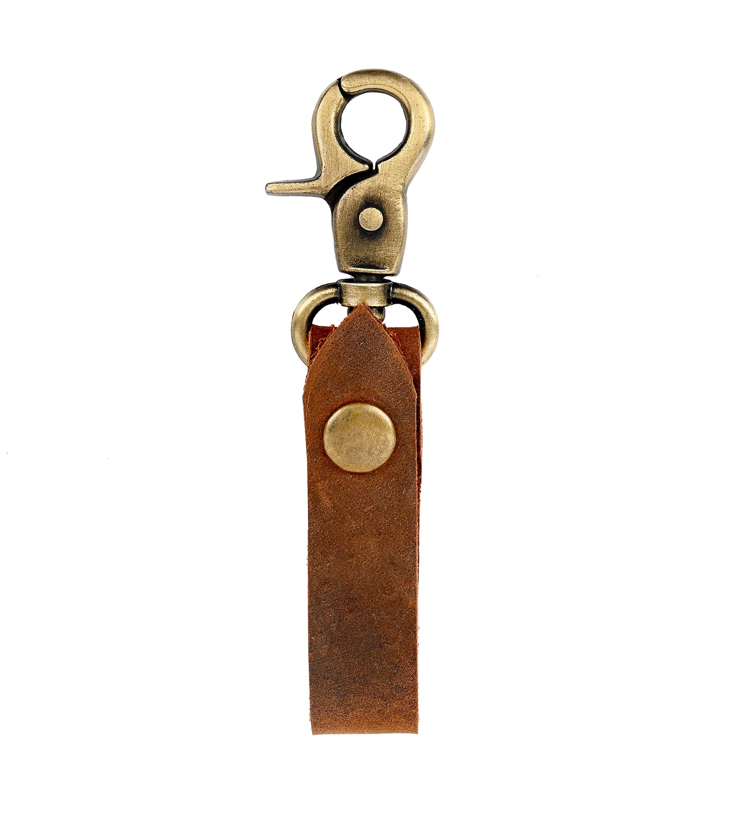 CestAntiQ, Leather Keychain Loop | Belt Key Holder | Everyday Carry | Backpack Organizer | Handmade Keychain | Brown Leather Keyholder | Key Clip Loop | Belt Key Holder :: Brown