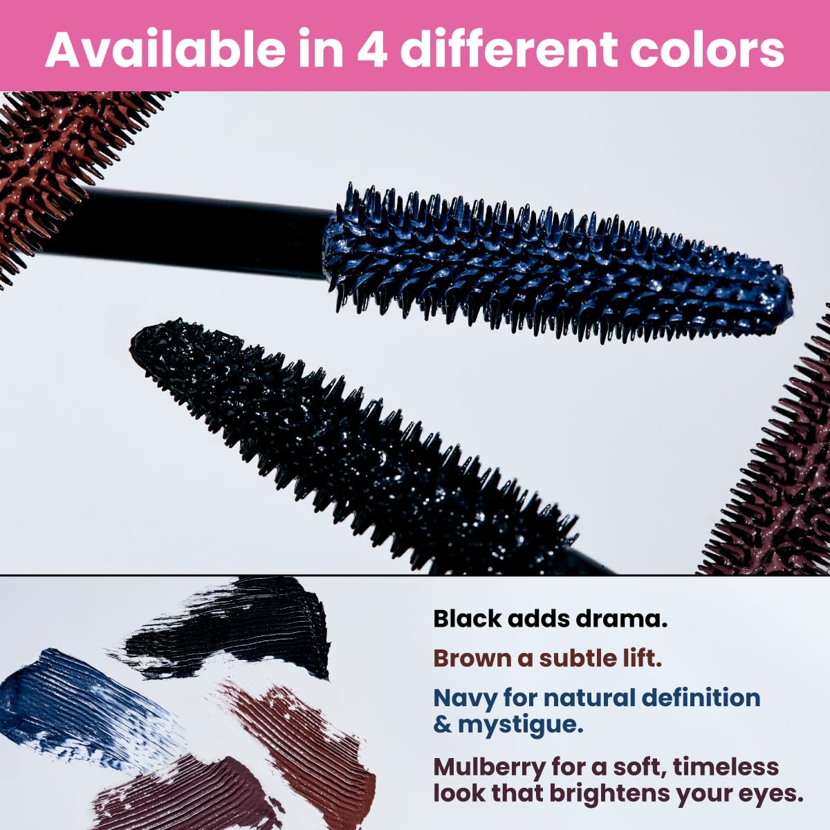 PrimeLash Mascara for Older Women - Volumizing & Lengthening | Hypoallergenic, Zero Clumps (Black)