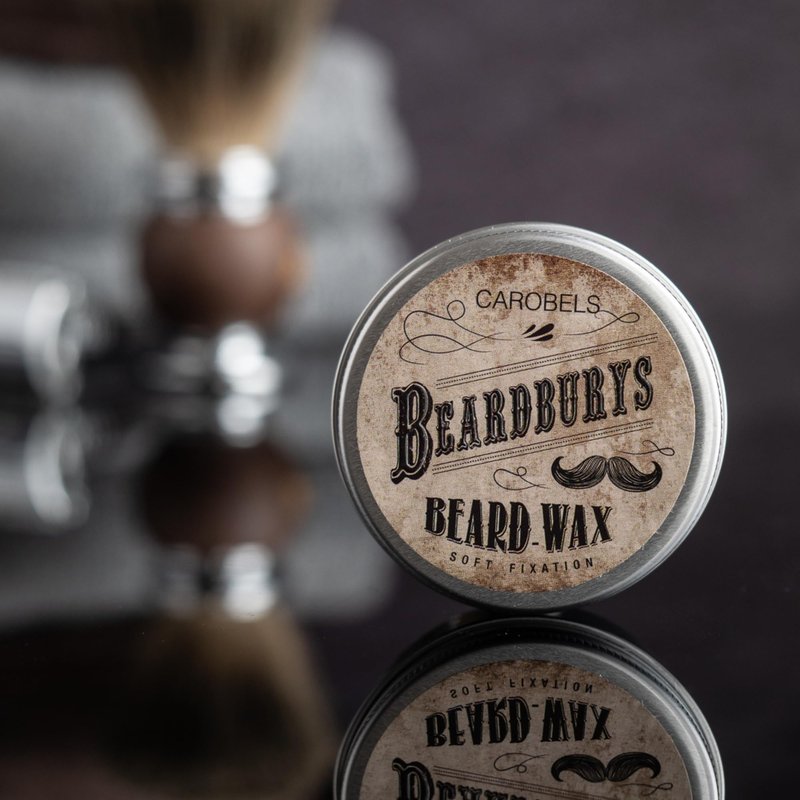Beardburys Beard Wax Moustache Wax for Men Strong Hold Tame Style Mustache Wax Soft Fixing Long-Lasting Groomed Look Grooming Wax Paraben Free Made With Natural Ingredients Scented 50g