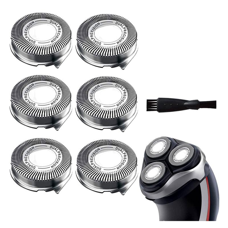 Gleway HQ8 Replacement Heads Compatible with Philips Electric Shavers, HQ8 Replacement Razor Blades Compatible with Norelco Aquatec HQ8 Series Shaving Head Upgraded for PT730 AT880 AT811, 6-Pack