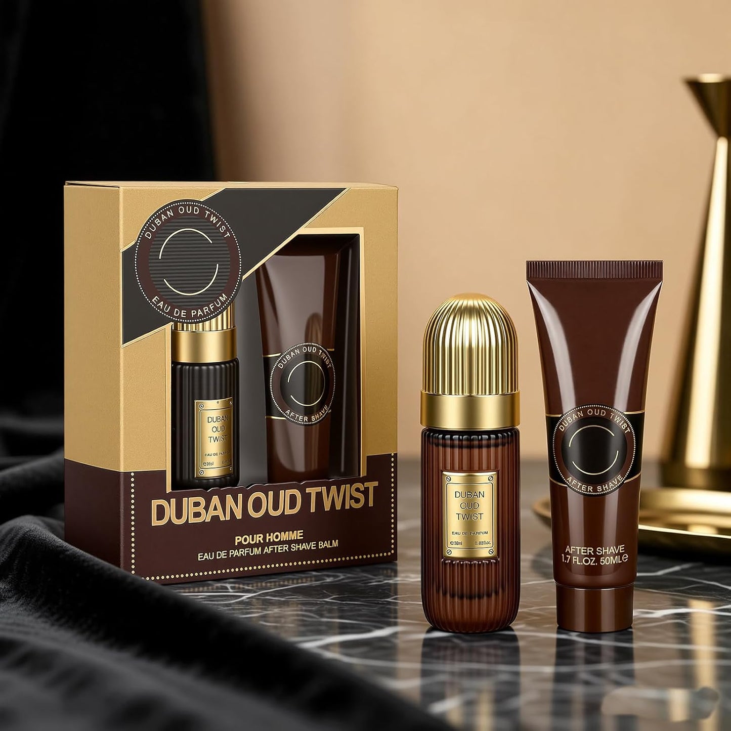 Men's Cologne Gift Set - 20ml Eau Fraiche & 50ml Moisturizing Aftershave Balm | Perfect for Birthdays, Father's Day, Christmas