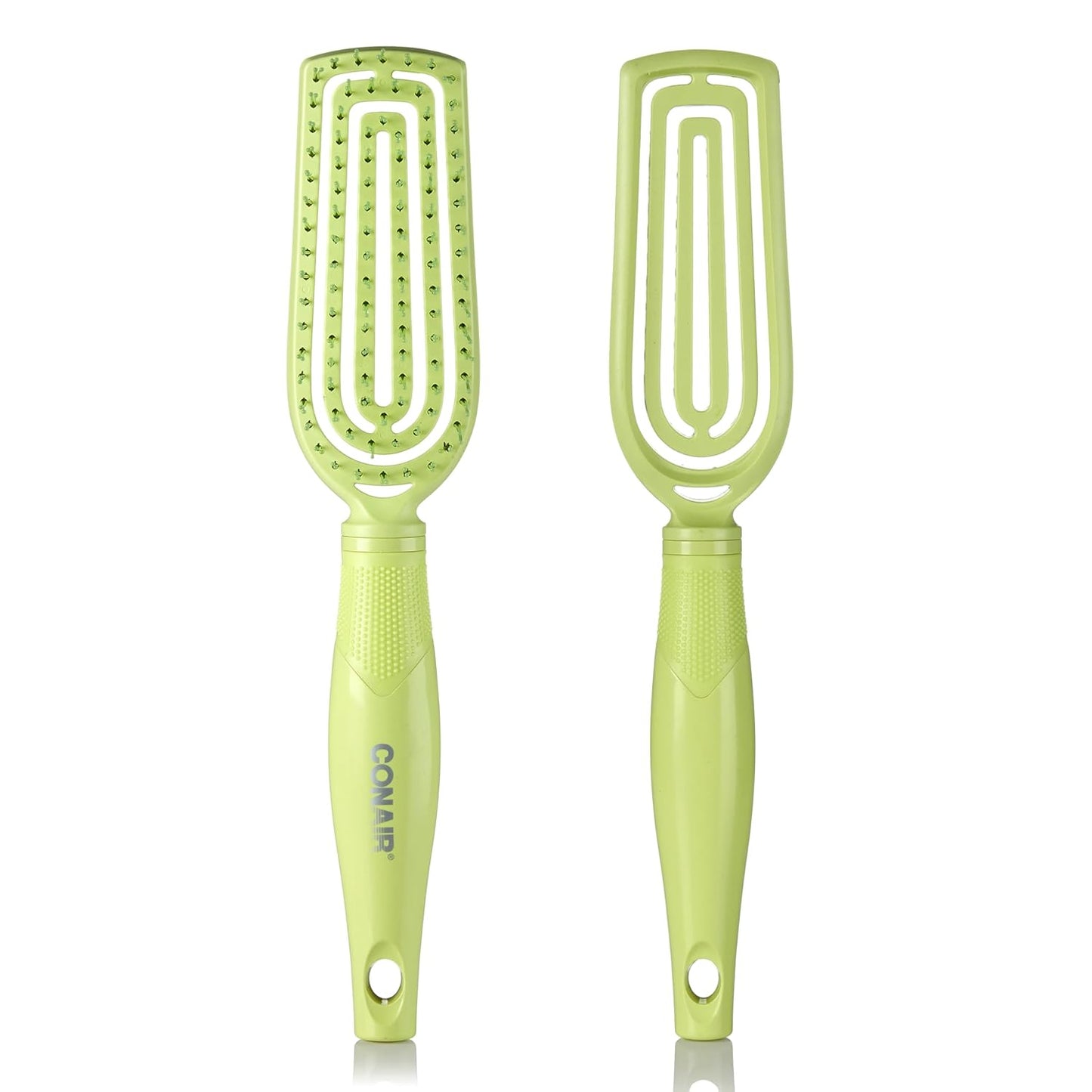 Conair Scalp Care Detangling Hairbrush | Curly Hair Brush & Scalp Massager for All Hair Types - Black Onyx