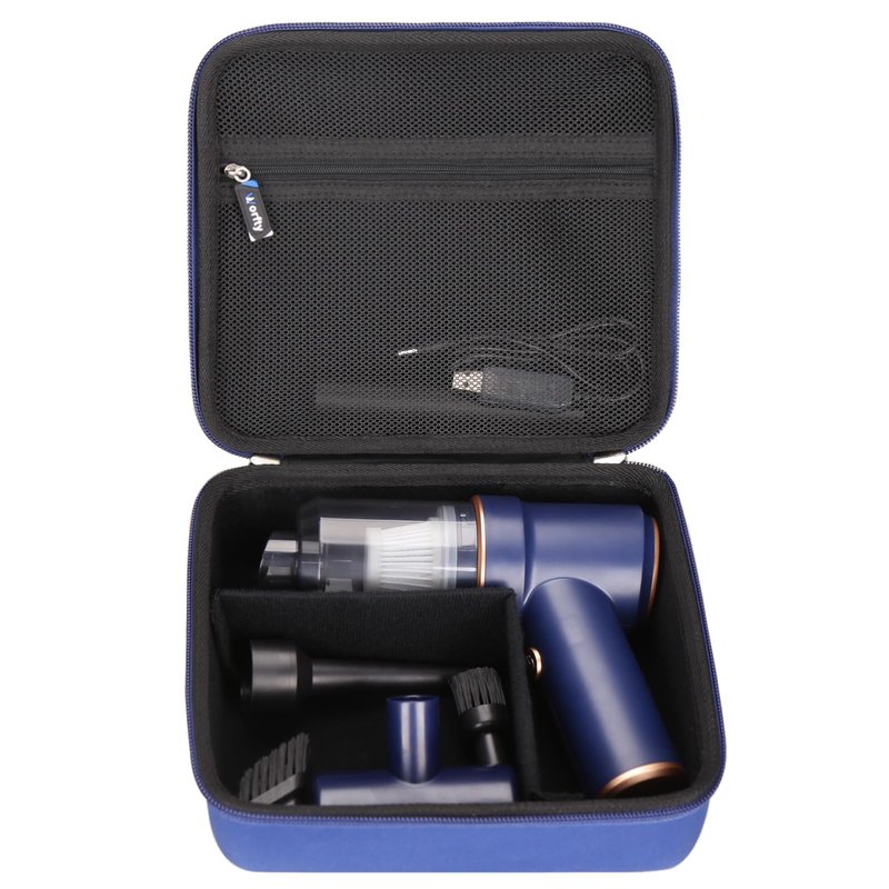 worfty Hard Travel Case for KMM Handheld Car Vacuum Cleaner, Portable Auto Vacuum Cleaner Accessories Storage Bag Carrying EVA Case for KMM LT-117C 9000Pa Air Duster(Box Only)