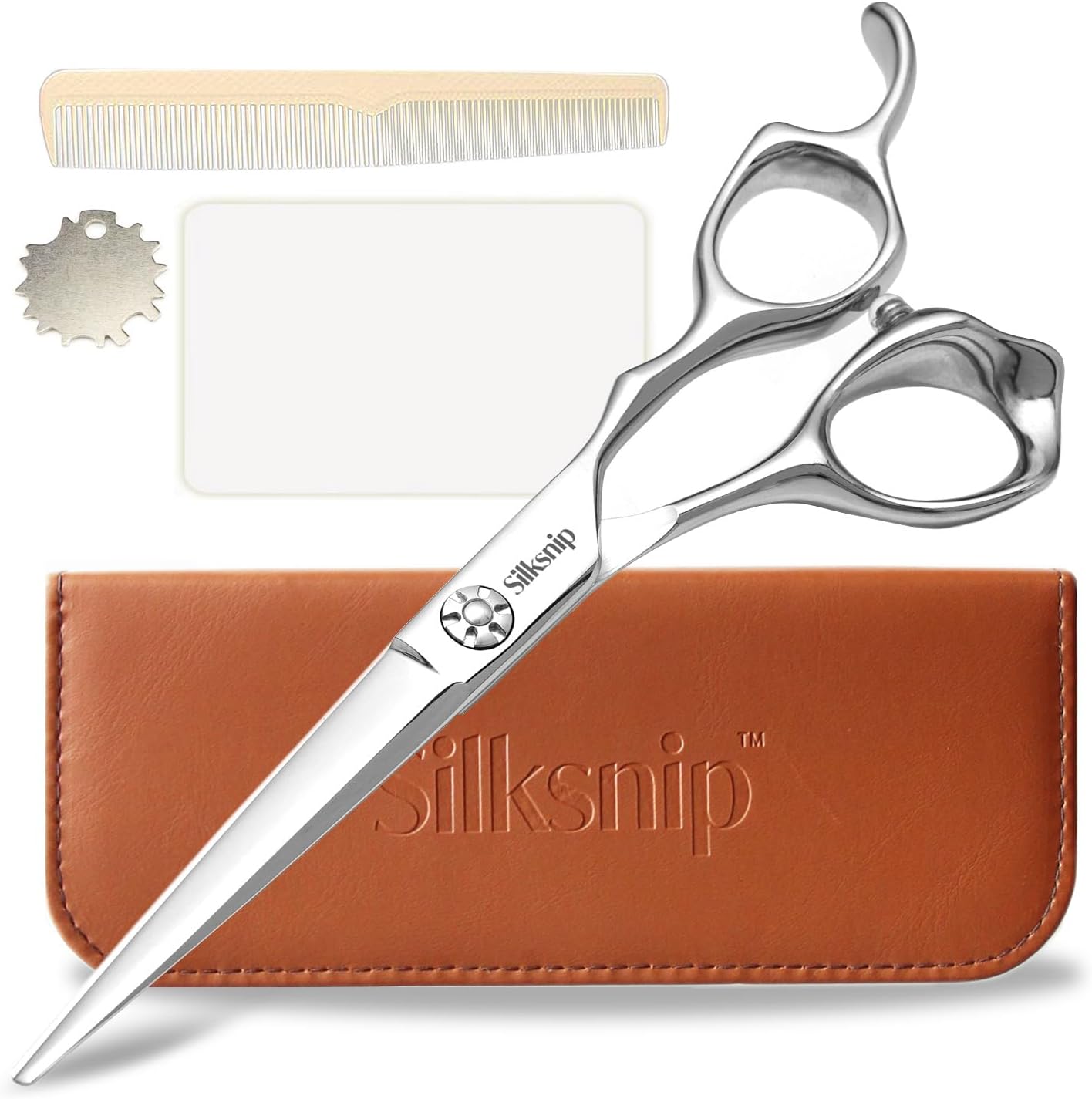 Professional Hair Cutting Scissors - Stainless Steel Barber Shears | Ergonomic Design for Salon & Home Use