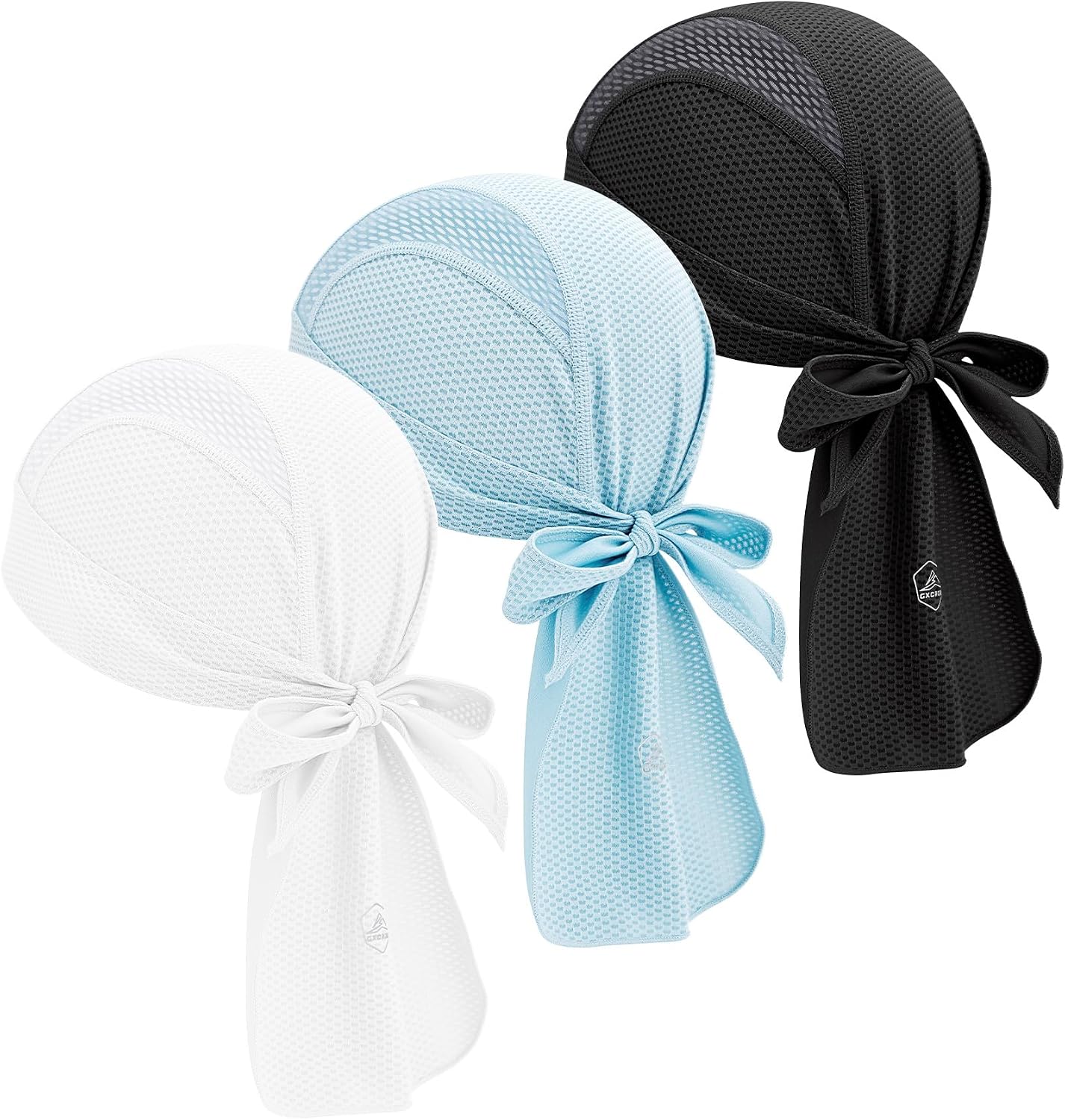Cooling Skull Cap Durag | Sweat-Wicking Head Wrap for Cycling, Running & Motorcycle | Breathable Doo Rag