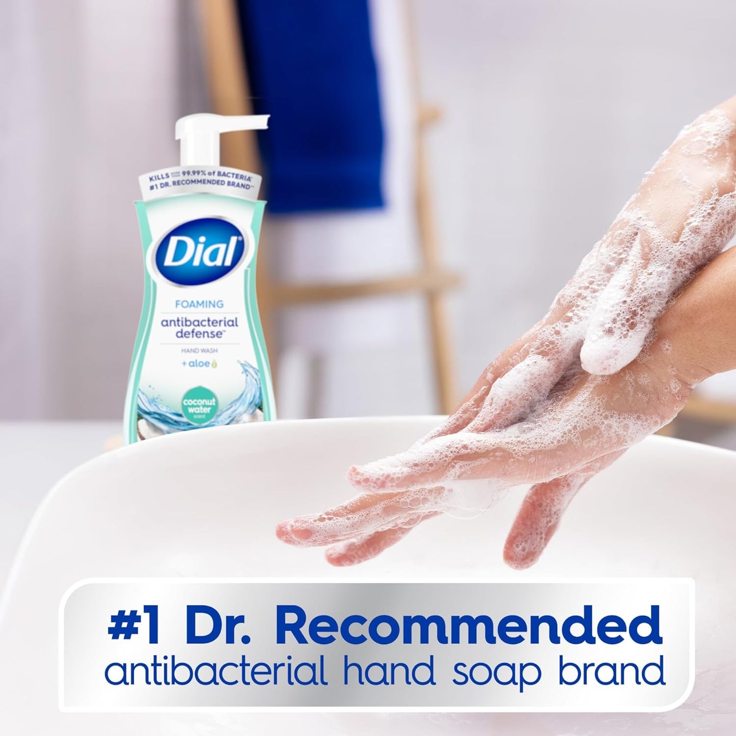 Antibacterial Foaming Hand Wash - Coconut Water Scent | 7.5 fl oz (Pack of 6)
