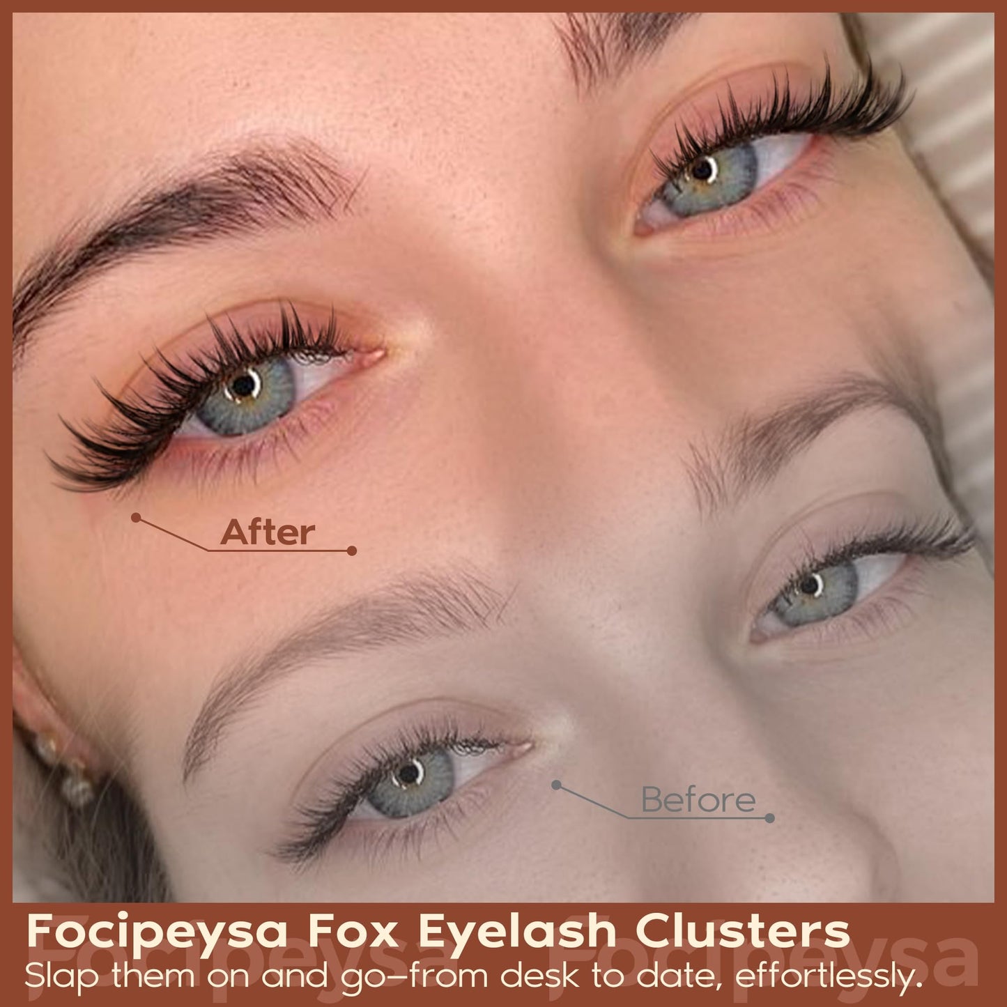 Focipeysa Lashes Clusters Wispy Natural Lash Clusters 10-16mm Eyelash Clusters Individual Eyelashes Pestañas Postizas Naturales Fairy Eyelashes Extensions Natural False Eyelashes