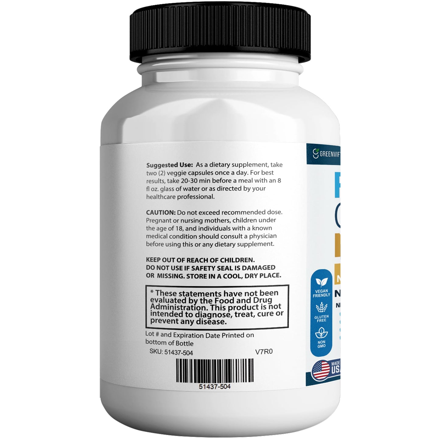 Prostate Cleaned Max, Natural Herbal Prostate Support Supplement, 60 Veggie Capsules, with Saw Palmetto, Vitamin E, B6, Pygeum, Extra Strength Formula
