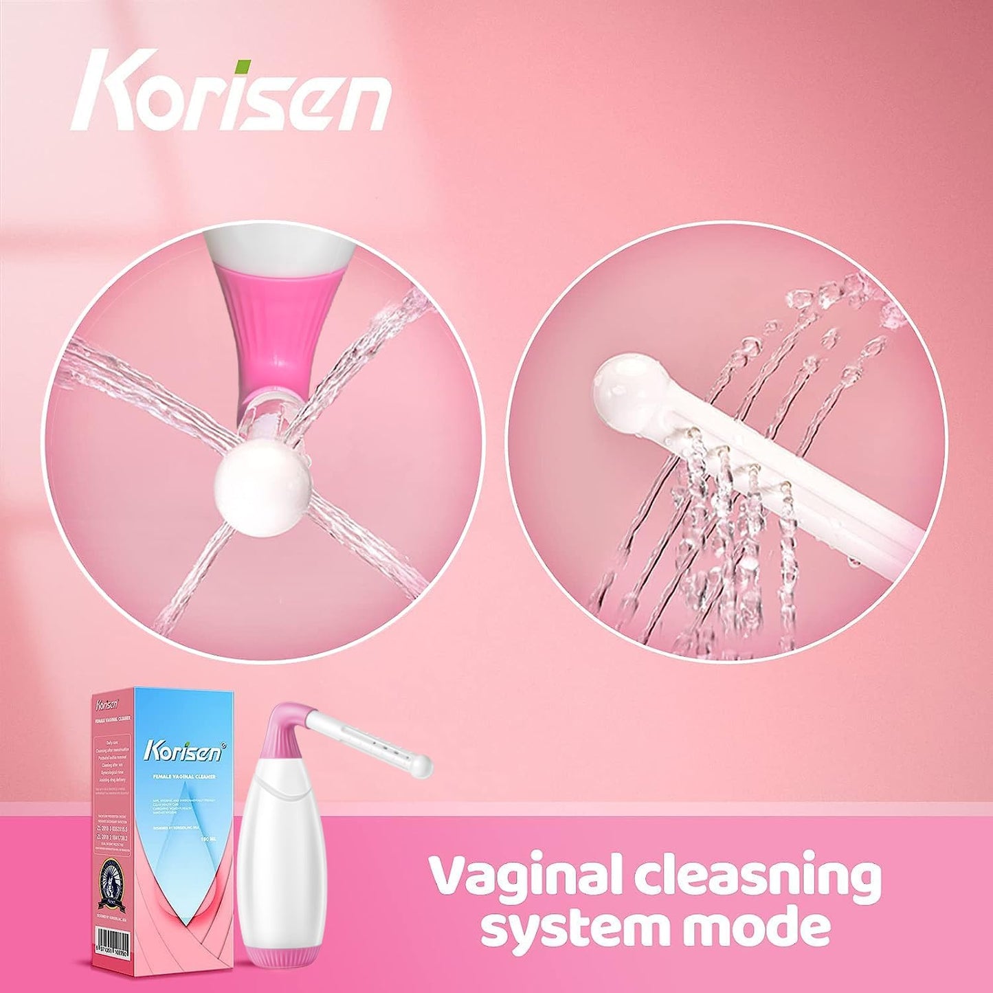 Multi-Functional Douche Bottle for Women - Reusable Upside Down Peri Bottle for Postpartum Care | Travel Size Vaginal Cleansing