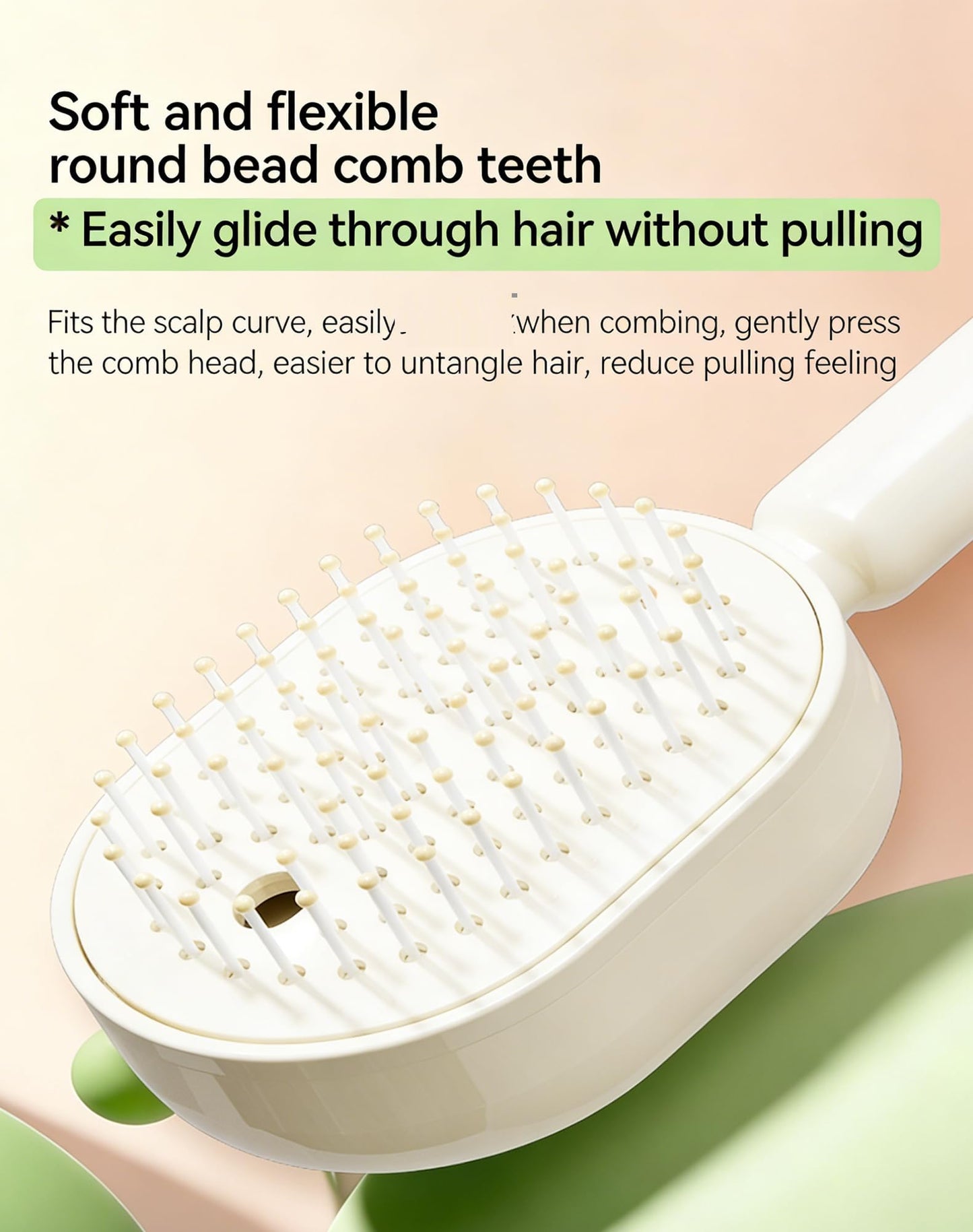 5 in 1 air cushion brush, Electric Spray Air Cushion Massage Comb for Women,Reduce Frizz, Smooth & Nourish, for Both Long/Short Hairs Home Spa Cleaning Grooming Styling Detangling (Beige)