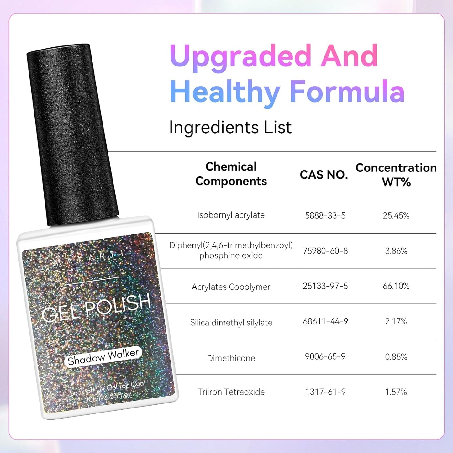 Rainbow Cat Eye Gel Nail Polish - 9D Holographic Glitter Soak Off UV/LED Gel for Stunning Nail Art | 10ml