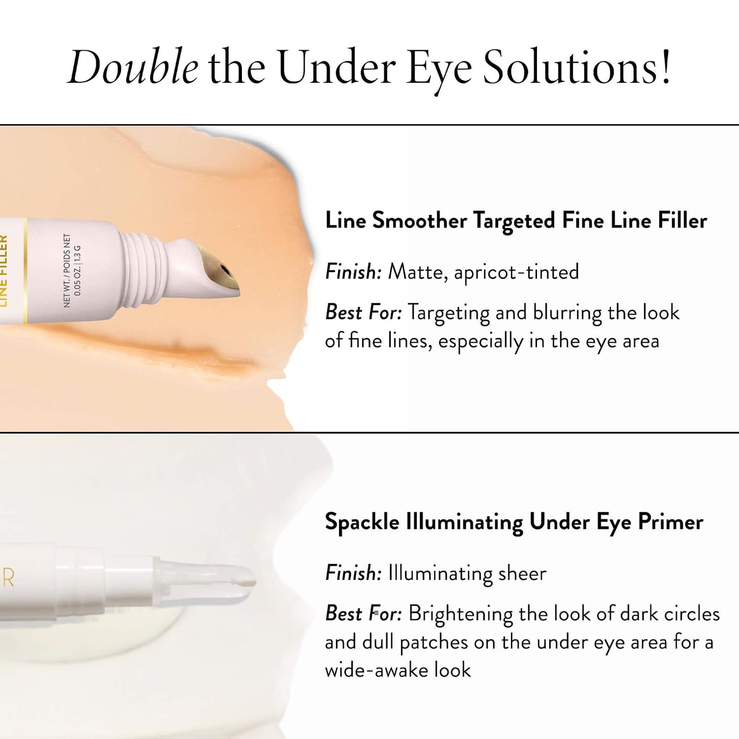 Laura Geller Targeted Fine Line Blurring Primer - Smooths Wrinkles & Pores | Tinted with Vitamin C & Niacinamide for Mature Skin
