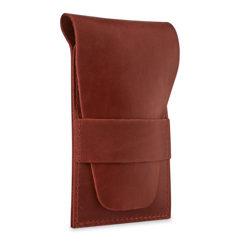 MAKYN Leather Watch Pouch, Single Watch Travel Case, Watch Travel Case, Watch Travel Pouch, Watch Sleeve (Cognac)