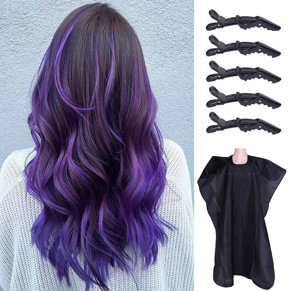 Silicone Highlight Caps Set - Professional Reusable Hair Dyeing Tools | 2 PCS with Hooks for Easy Application