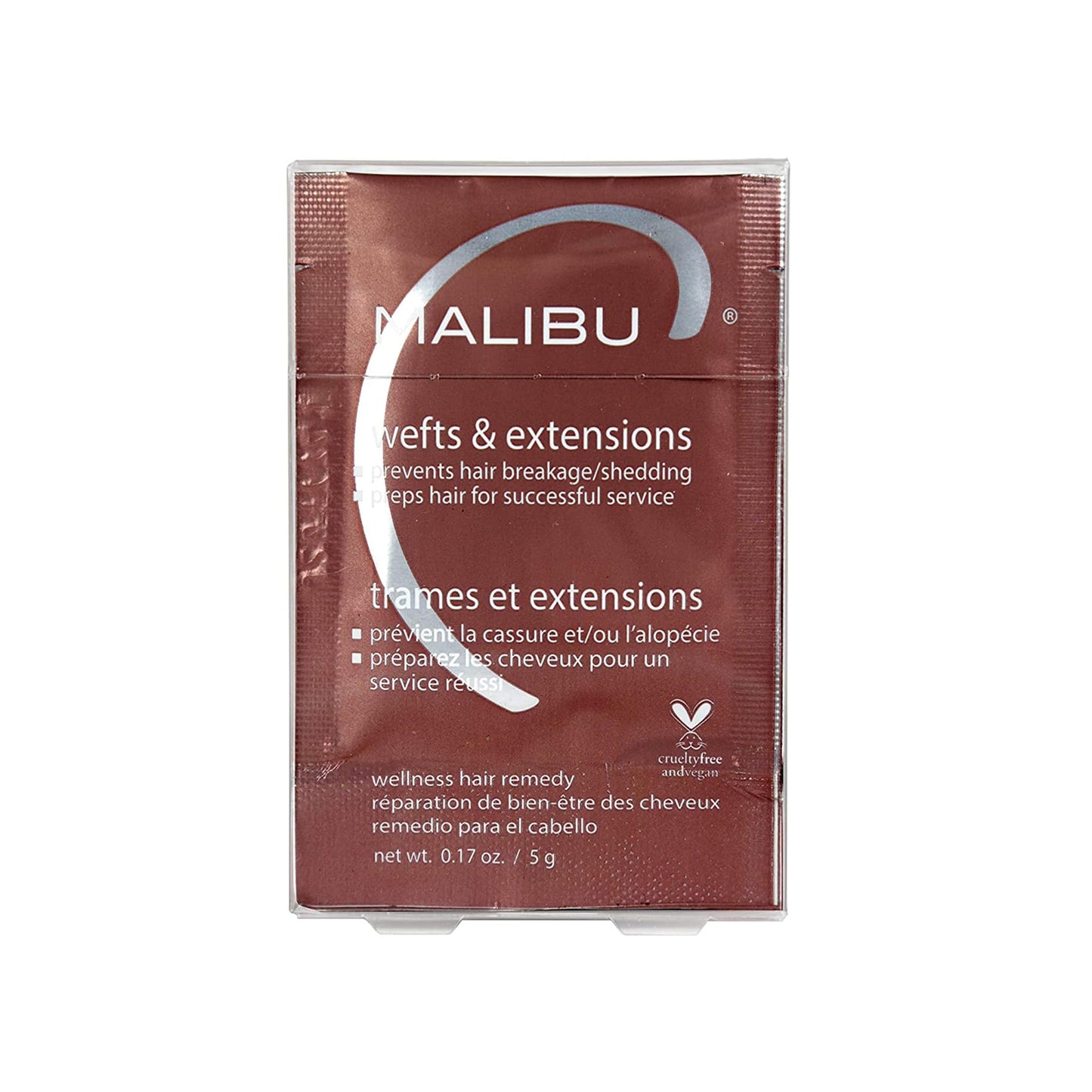 Malibu C Mini Malibu Rehab Wefts & Extensions - Contains 2 Remedy Packets - Removes Build Up and Prevents Breakage - Hydrating Care for Strong, Healthy Strands