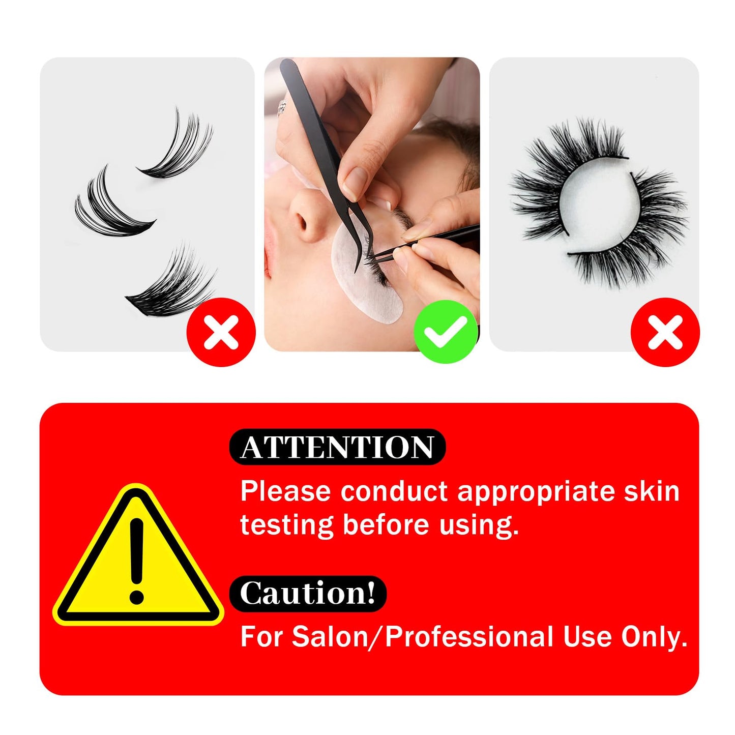 FADLASH Eyelash Extension Glue 0.5-1 Sec Dry/6-8 Weeks Retention Extra Strong Hold Lash Glue Waterproof Black Adhesive for Professional Use Only (5ml)