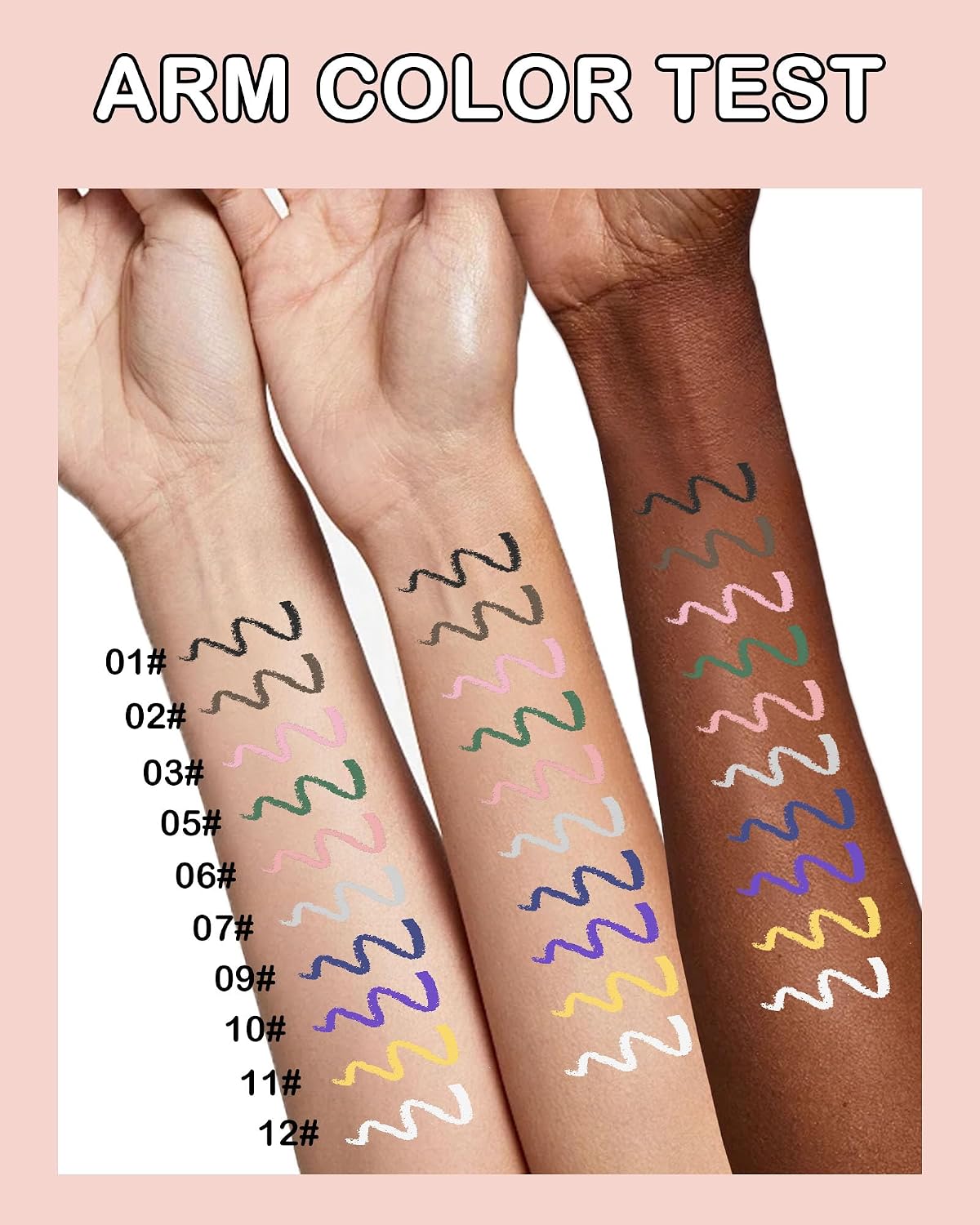 Brown Gel Eyeliner Pencil - Waterproof High-Pigment Matte Eye Liner | Long-Lasting & Hypoallergenic, Smooth Application