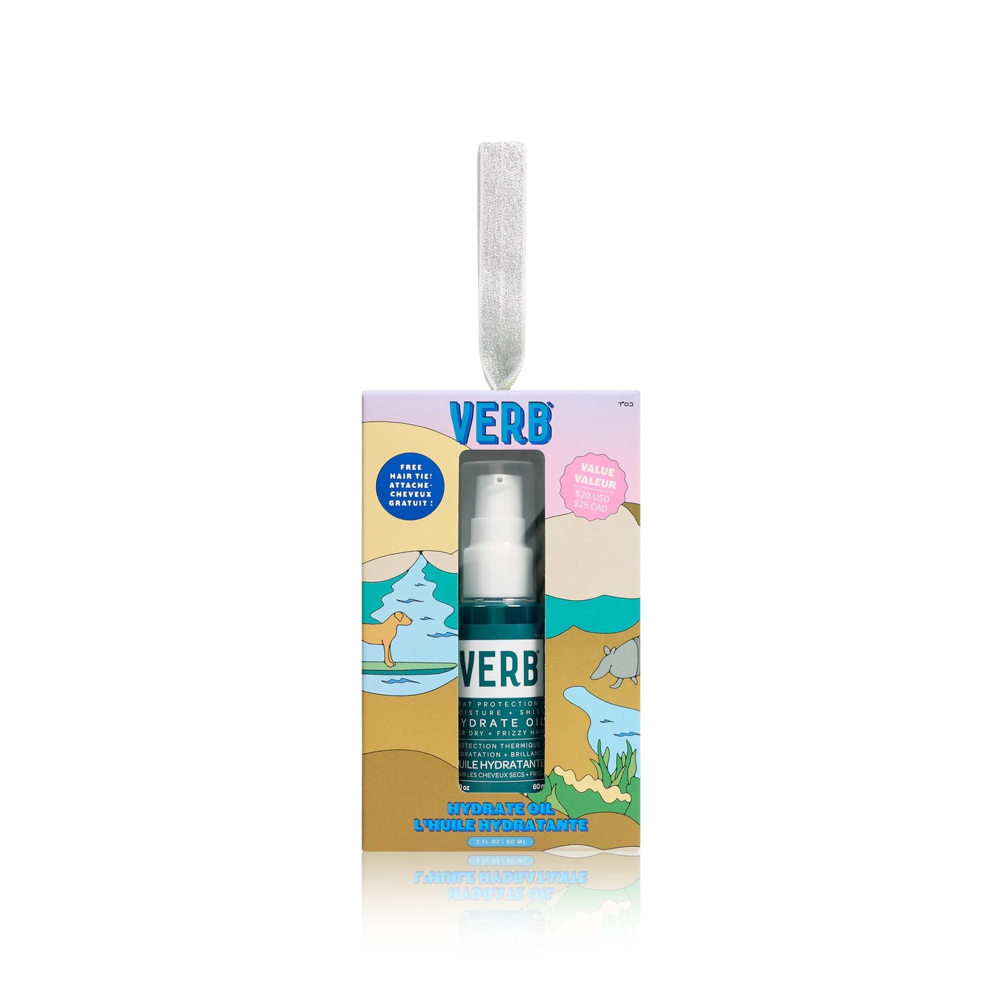 VERB Hydrate Oil, 2 oz - Add Moisture -Increases Shine - Smooth Frizz - Heat Protection for Dry + Frizzy Hair - Amber + Warm Jasmine Scent