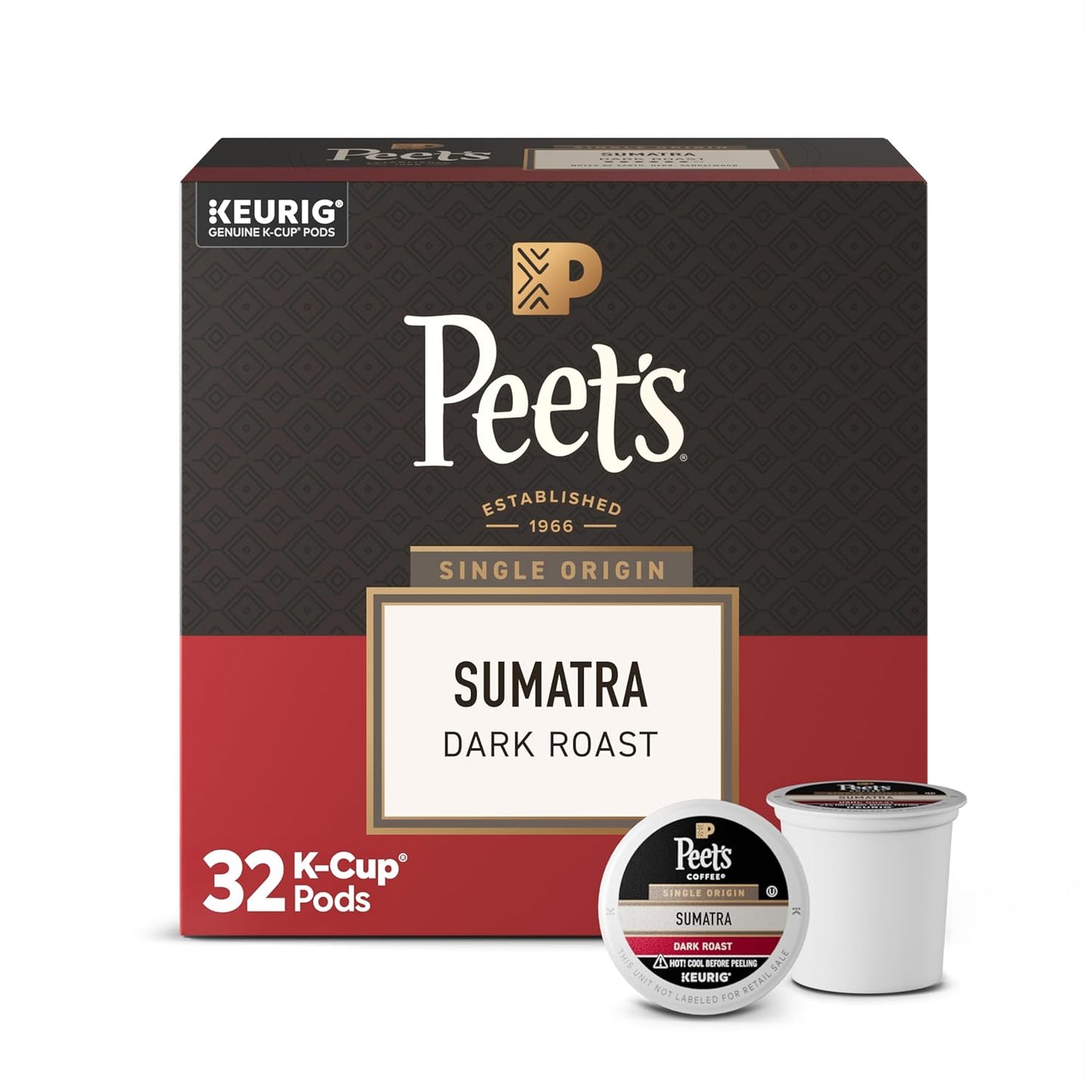 Peet's Coffee Dark Roast K-Cup Pods - Major Dickason's Blend | 75 Count 100% Arabica Coffee