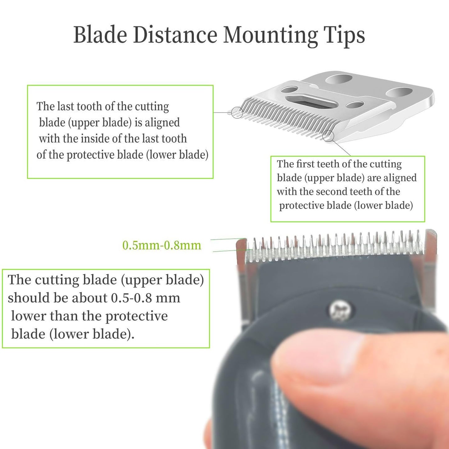 1 Pcs Blade Fit for Wahl Clipper Blades Replacement-Compatible for Wahl Clipper 2 Hole Clipper Blade Replacement Blades